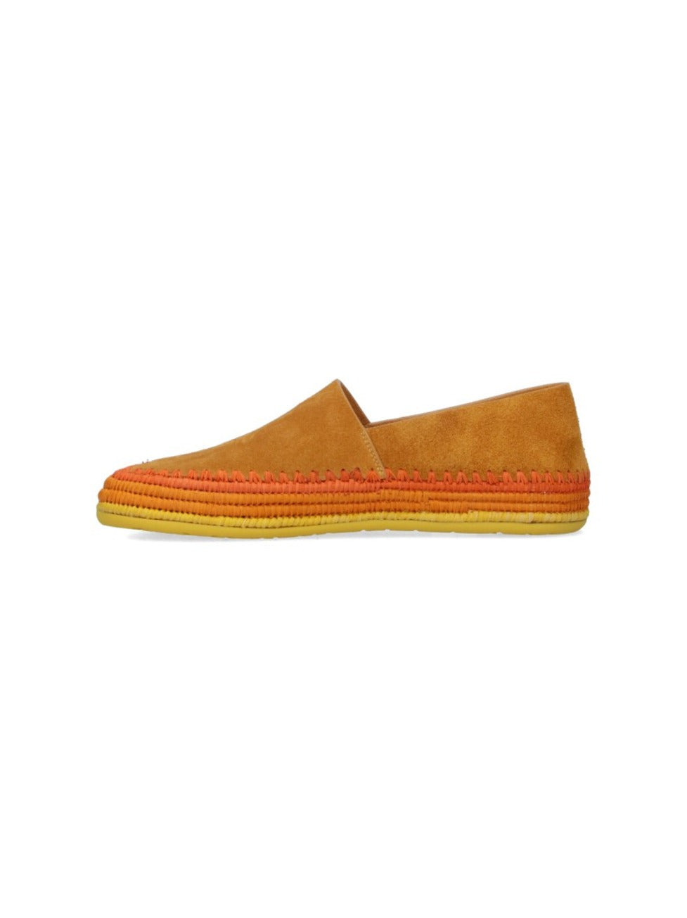 "Slipper Rio" Moccasins, In Orange Suede