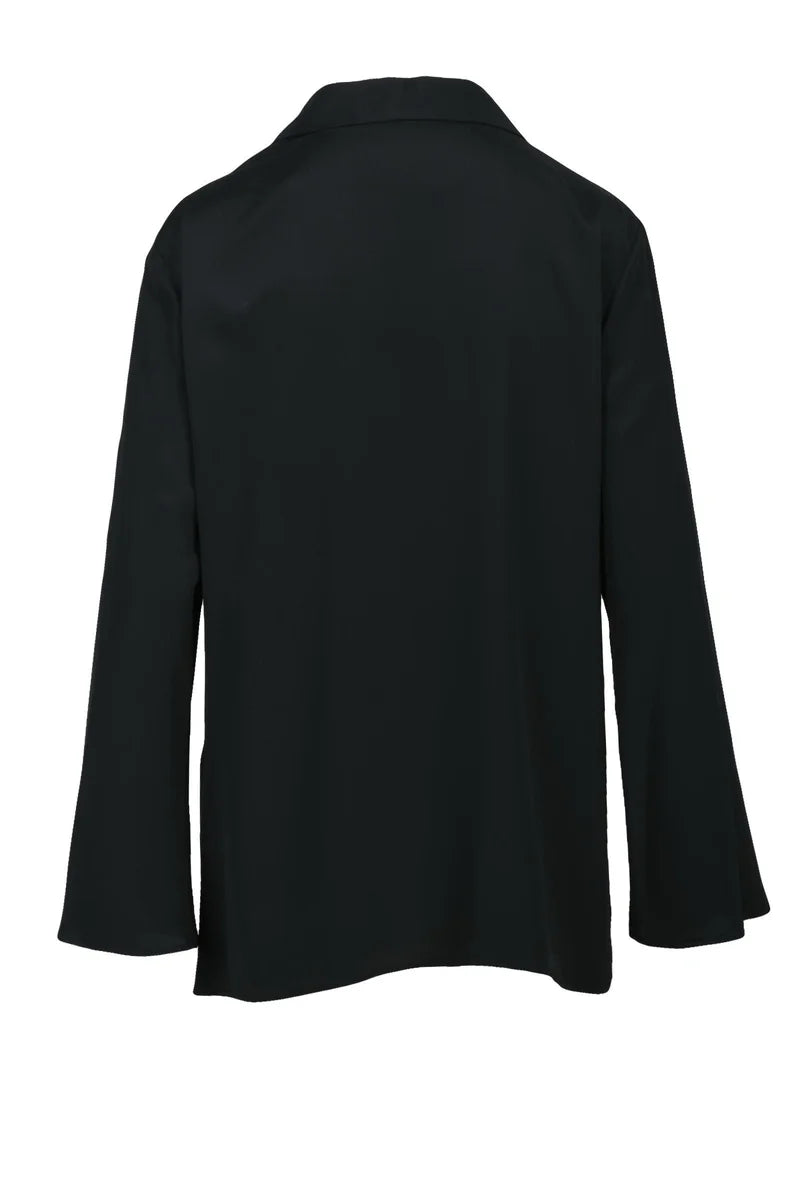 Acetate Silk Shirt - Black