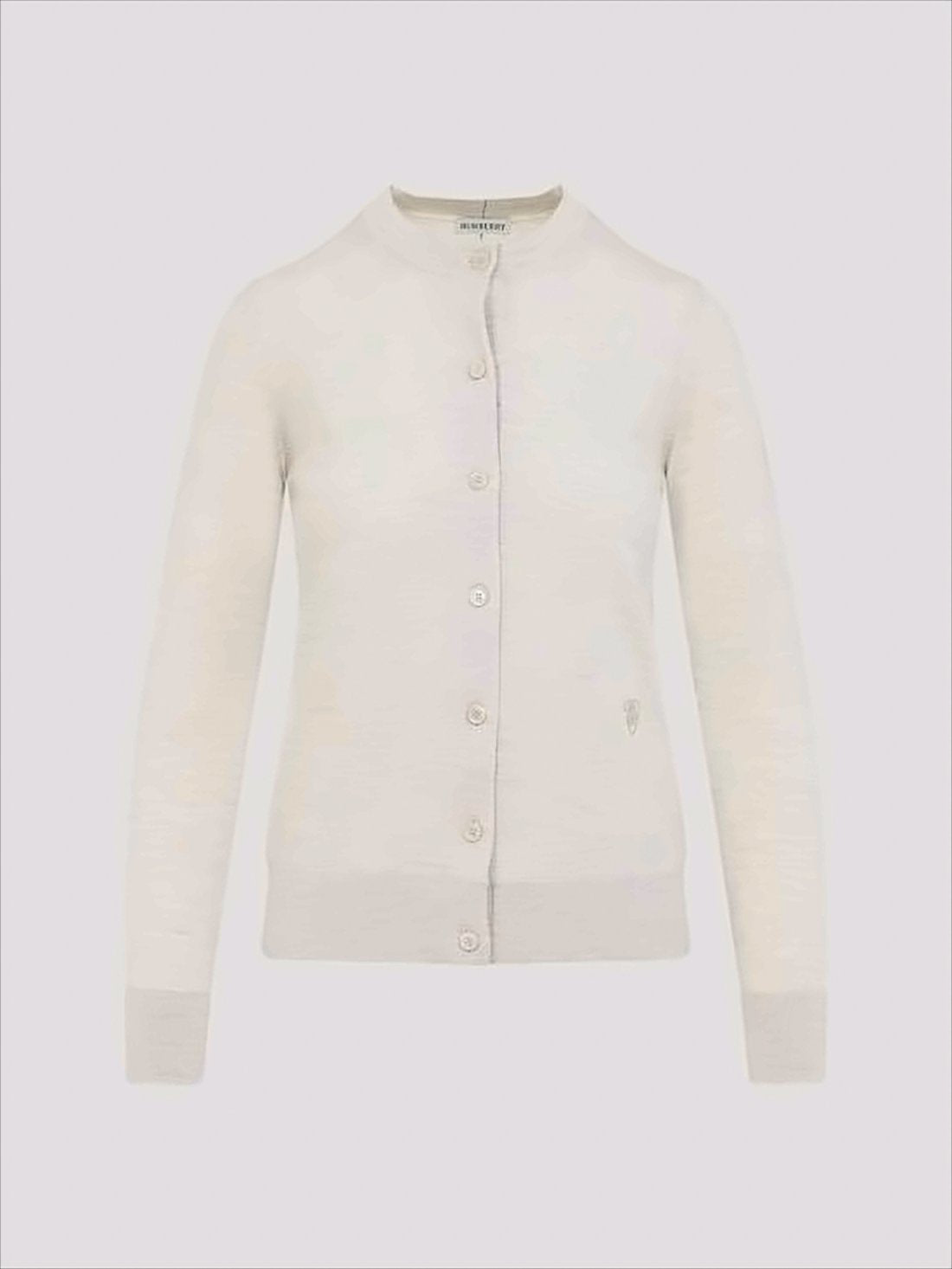 Heathered Knit Cardigan with Button-Down Front