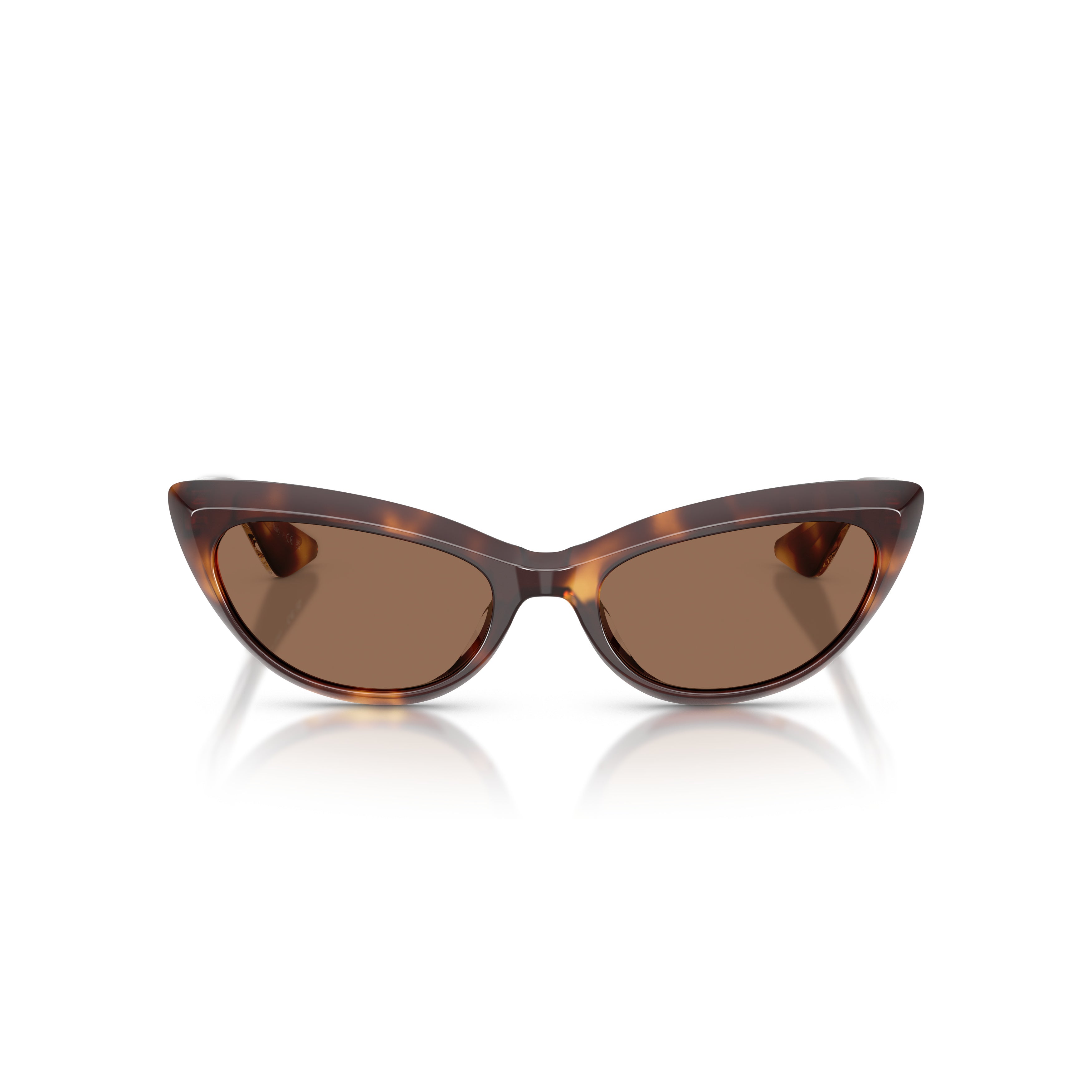 0ov5621su Cat-Eye Tortoiseshell Acetate Sunglasses with Brown-Tinted Lenses