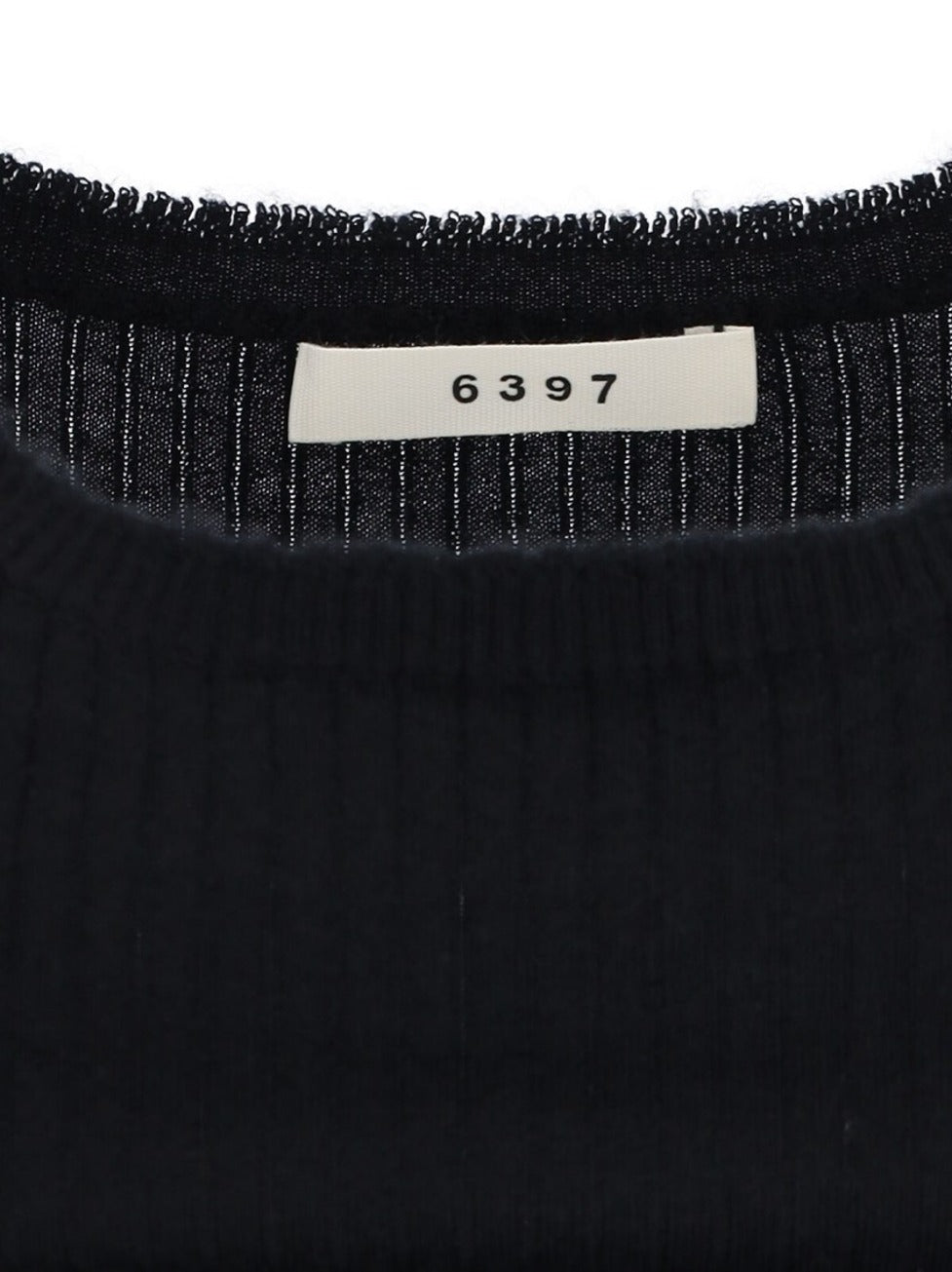 Ribbed Knit Tank Top – Black
