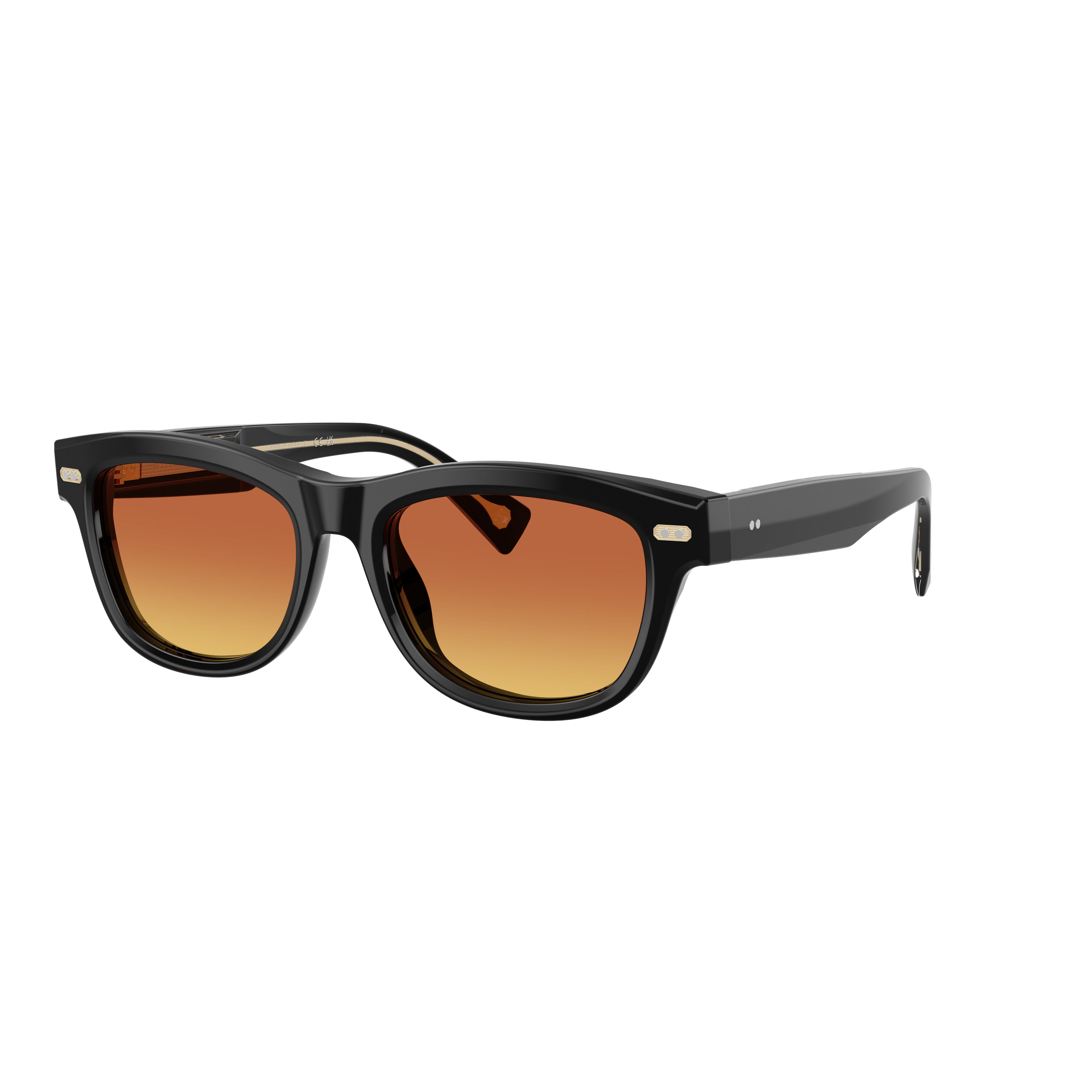 0bc3016 Bold Rectangular Acetate Sunglasses with Metallic Accents