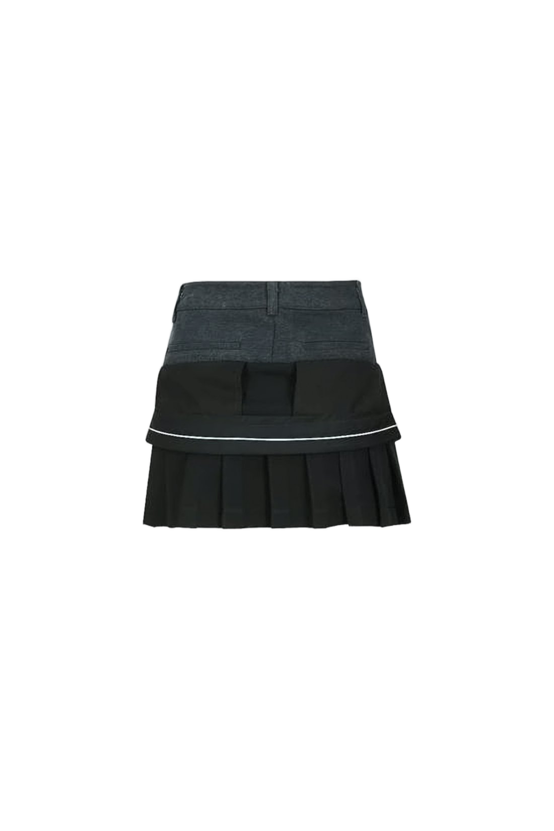 Layered Black Mini Skirt