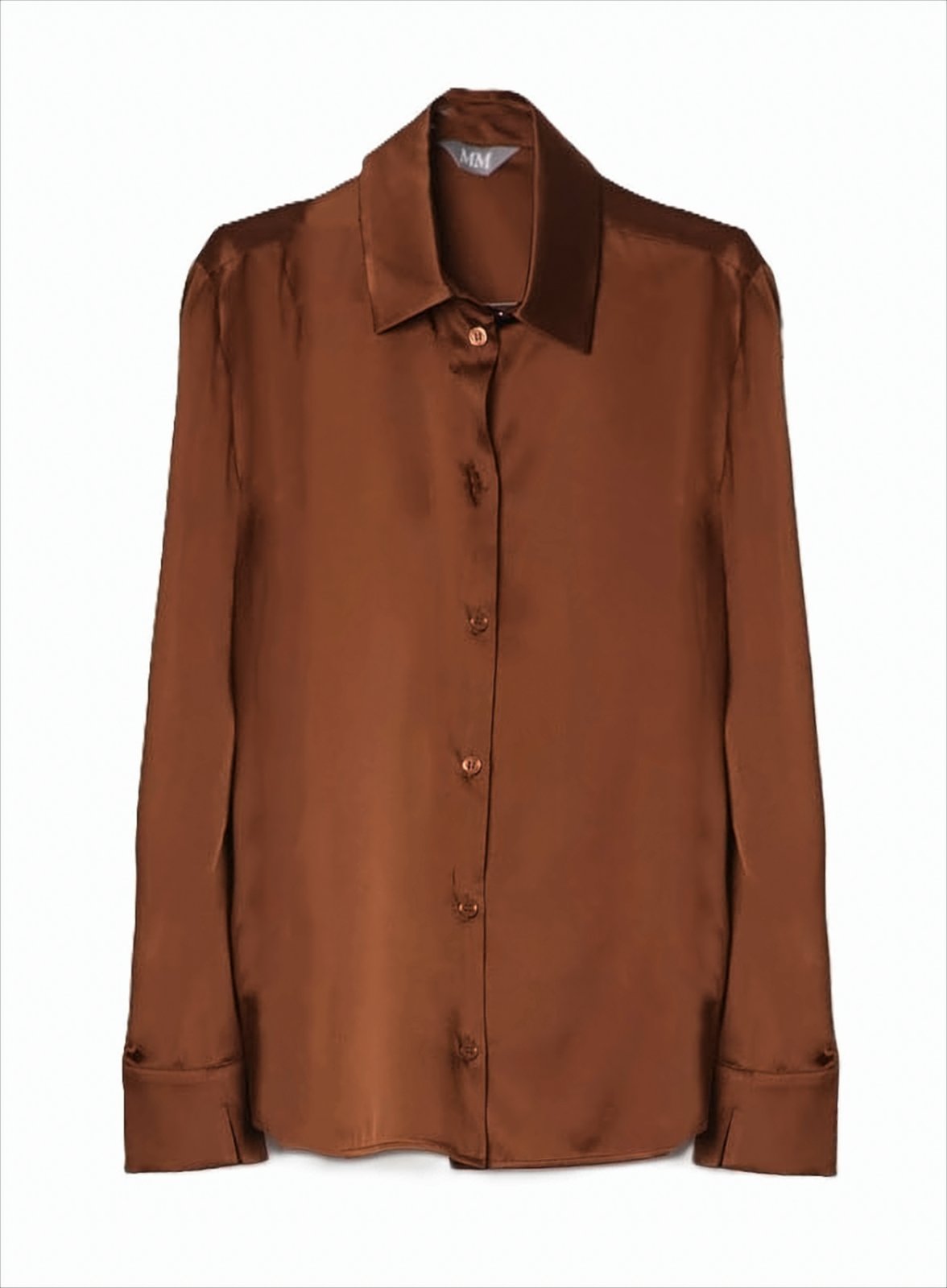 Refined Silk Blouse With Classic Collar