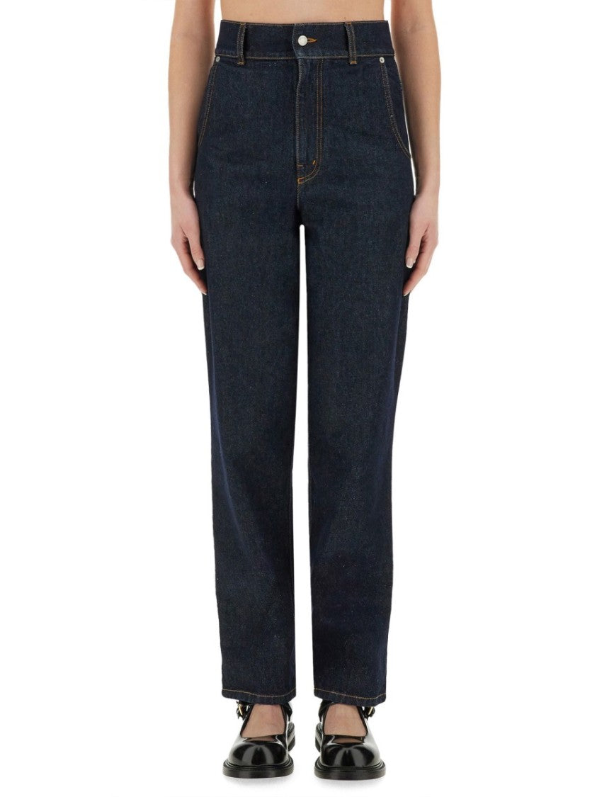 "Laurel Crown Patch" Denim Pants