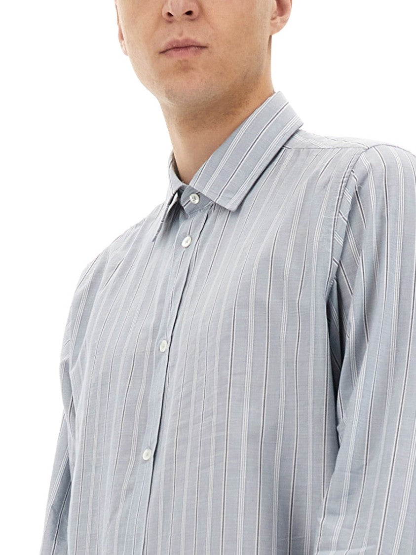Classic Striped Button-Down Shirt In Soft Cotton