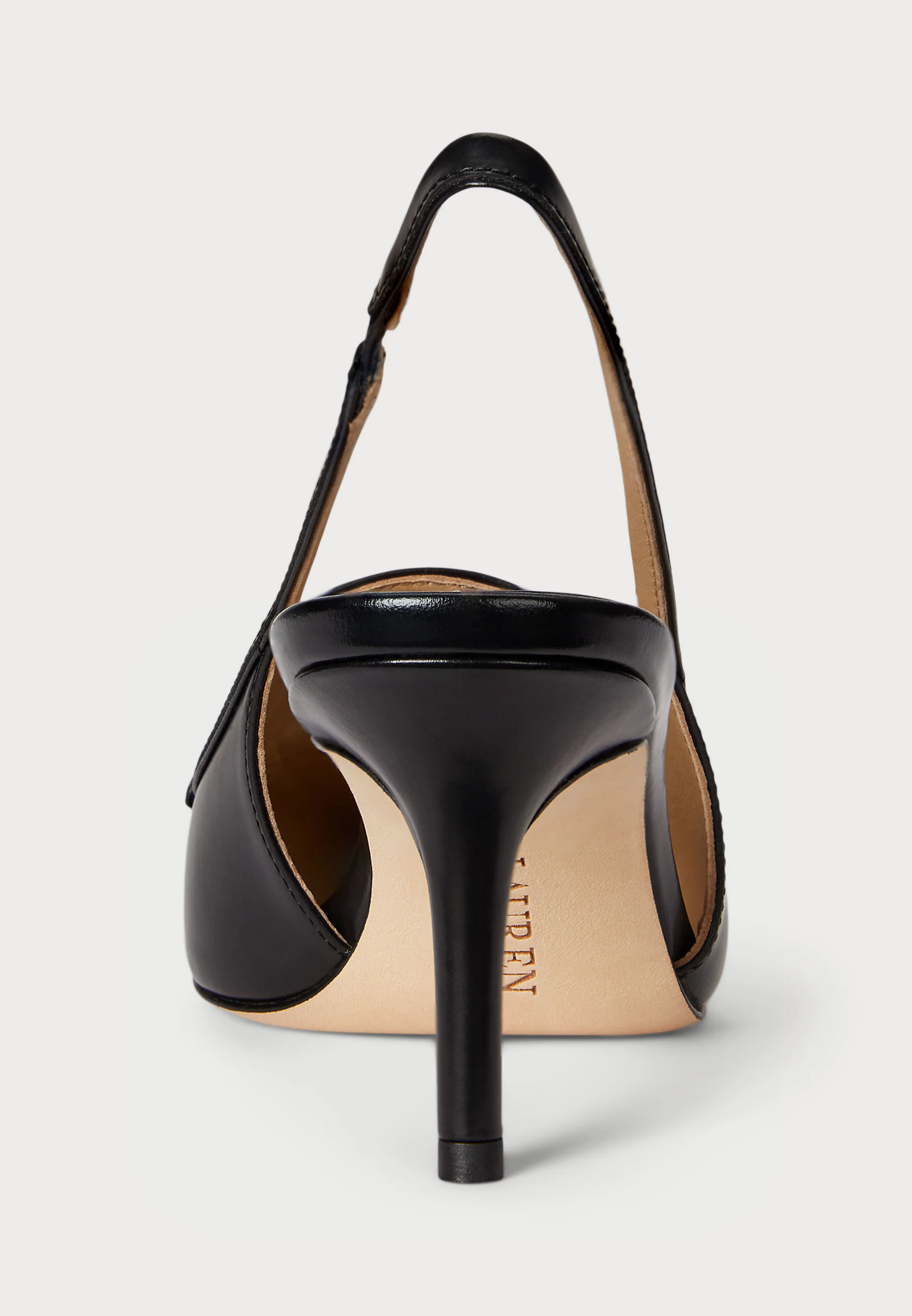 Black Khloe Lr Glazed Leather Pumps
