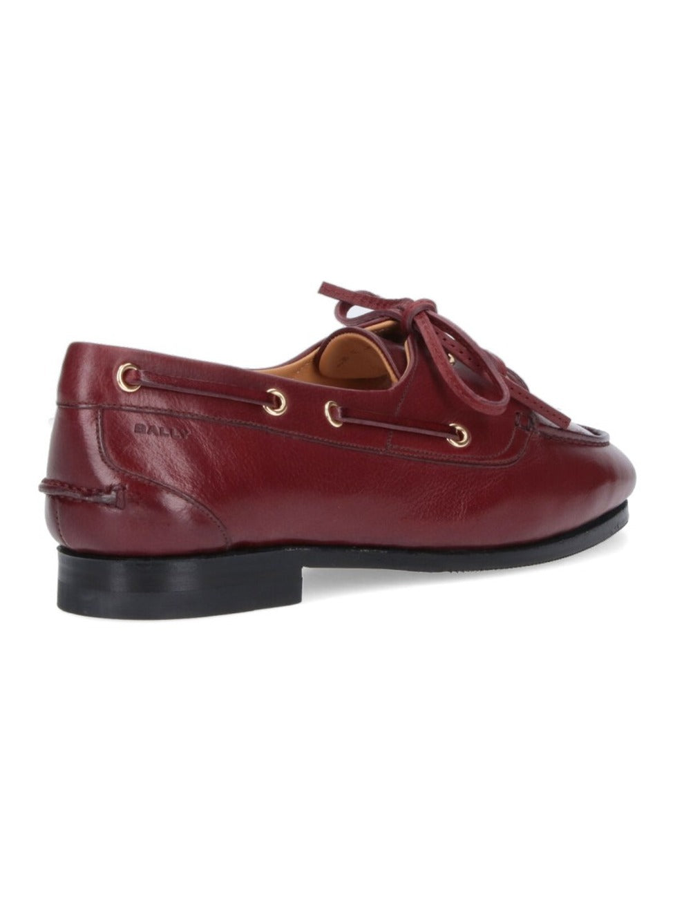 Buffalo Leather Slip-On Moccasins With Tonal Logo Detail