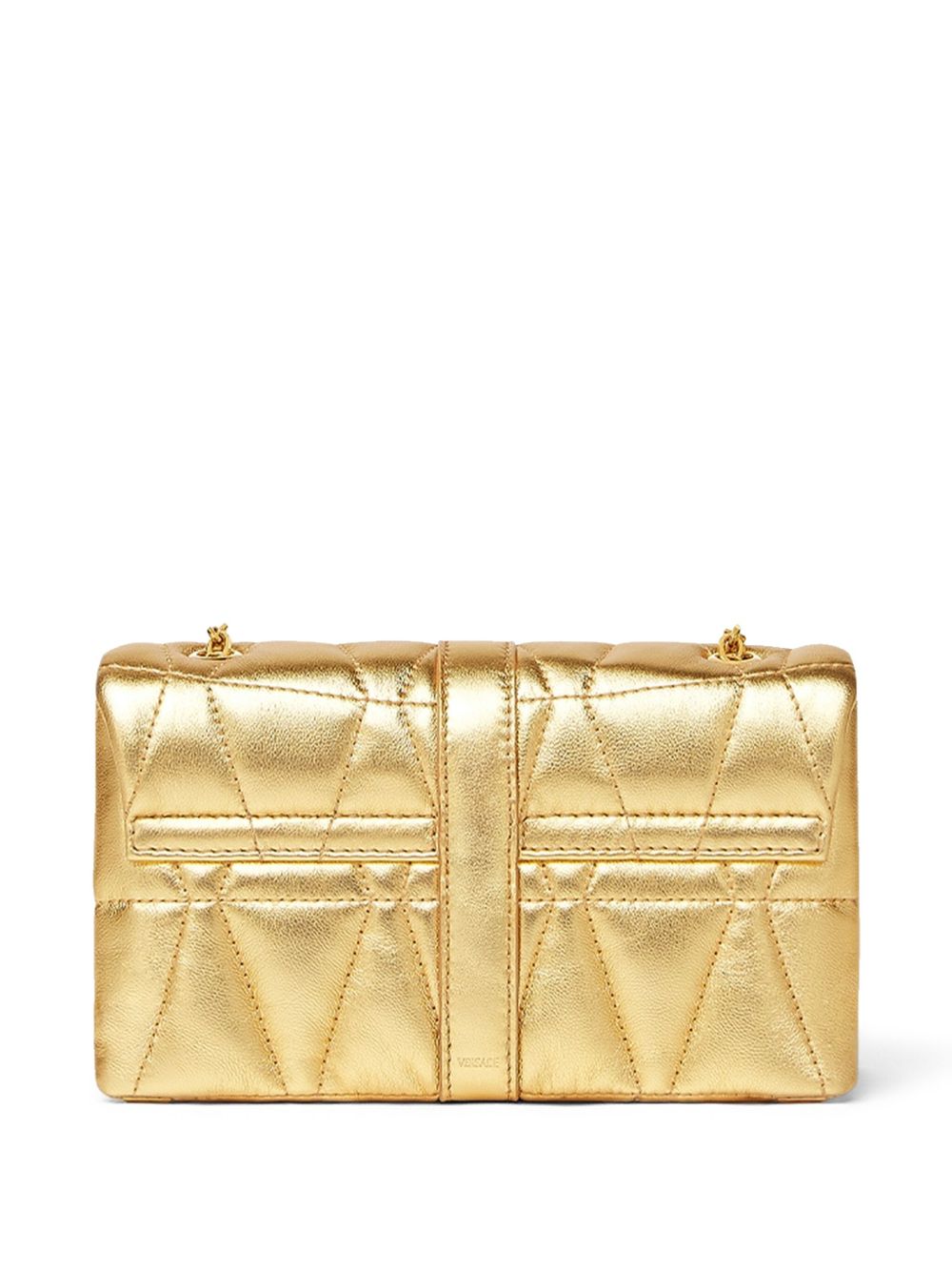 Quilted Gold Lambskin Bag
