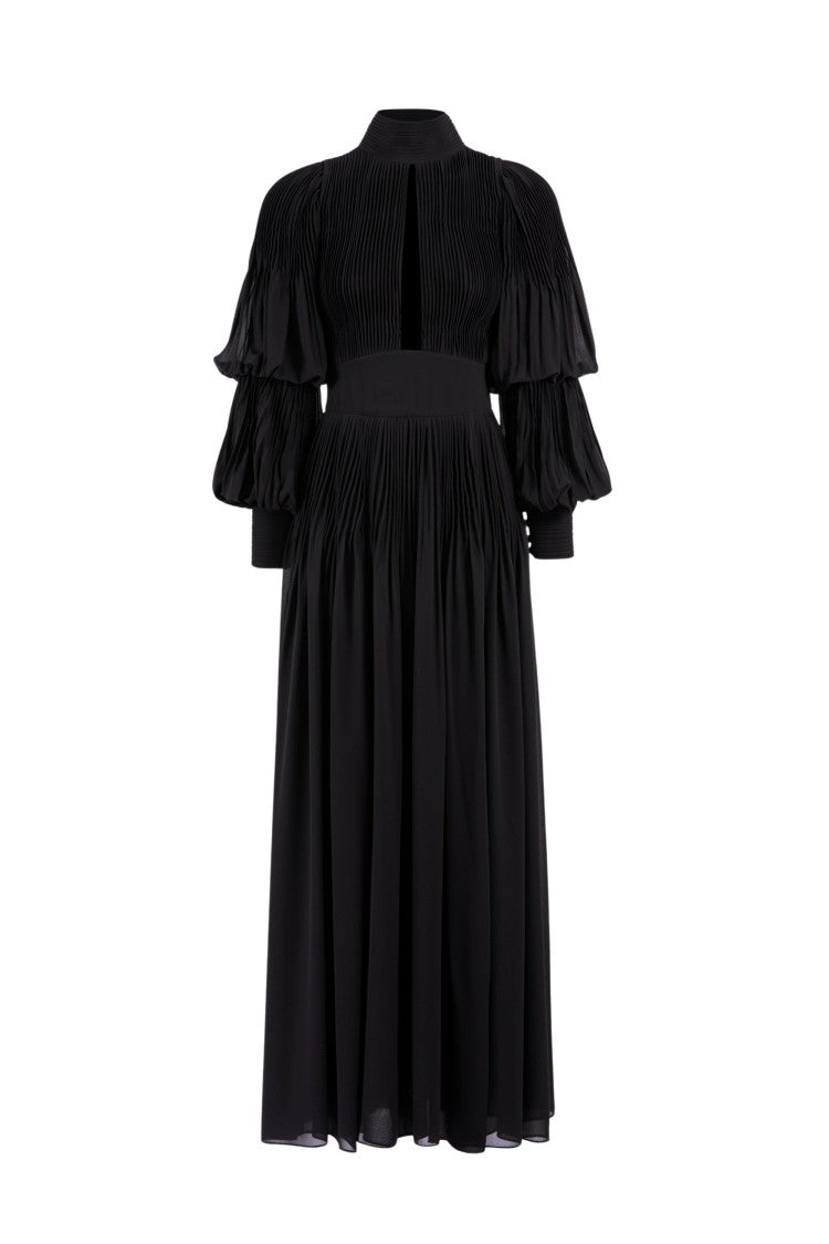 Pleated Midi Dress