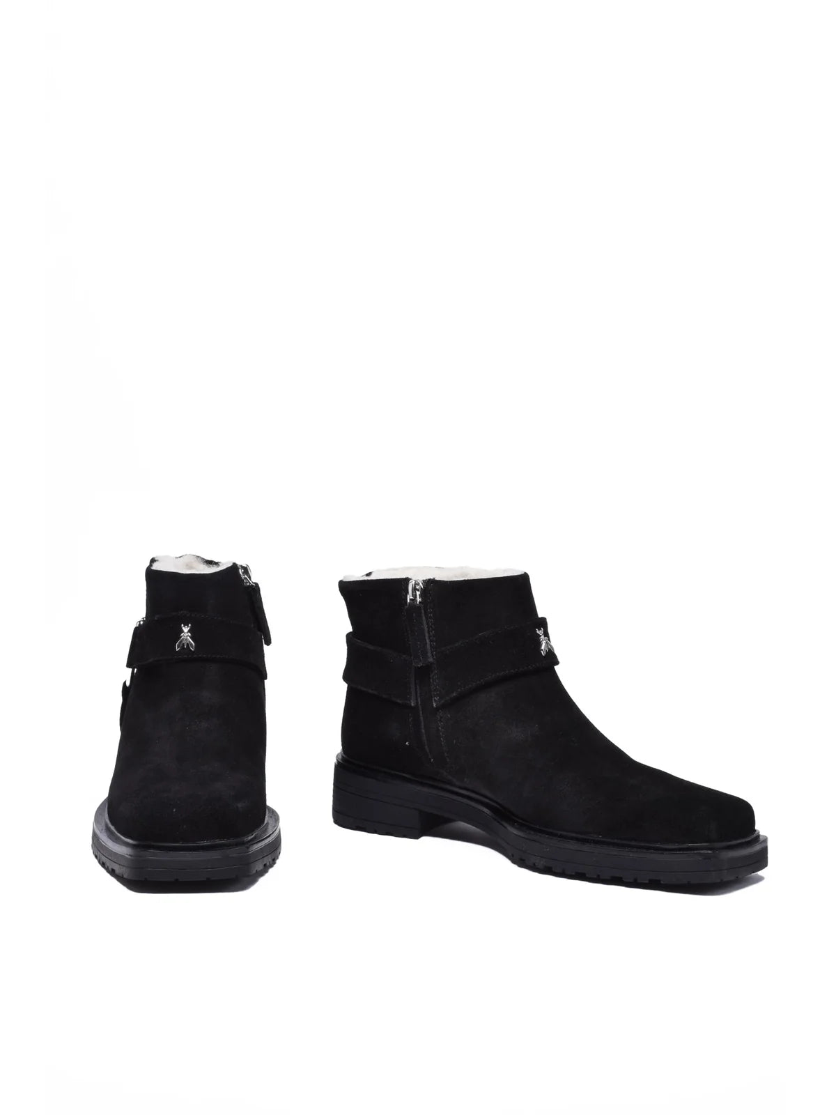 Black Suede Rubber Women's Suede Chukka Boot