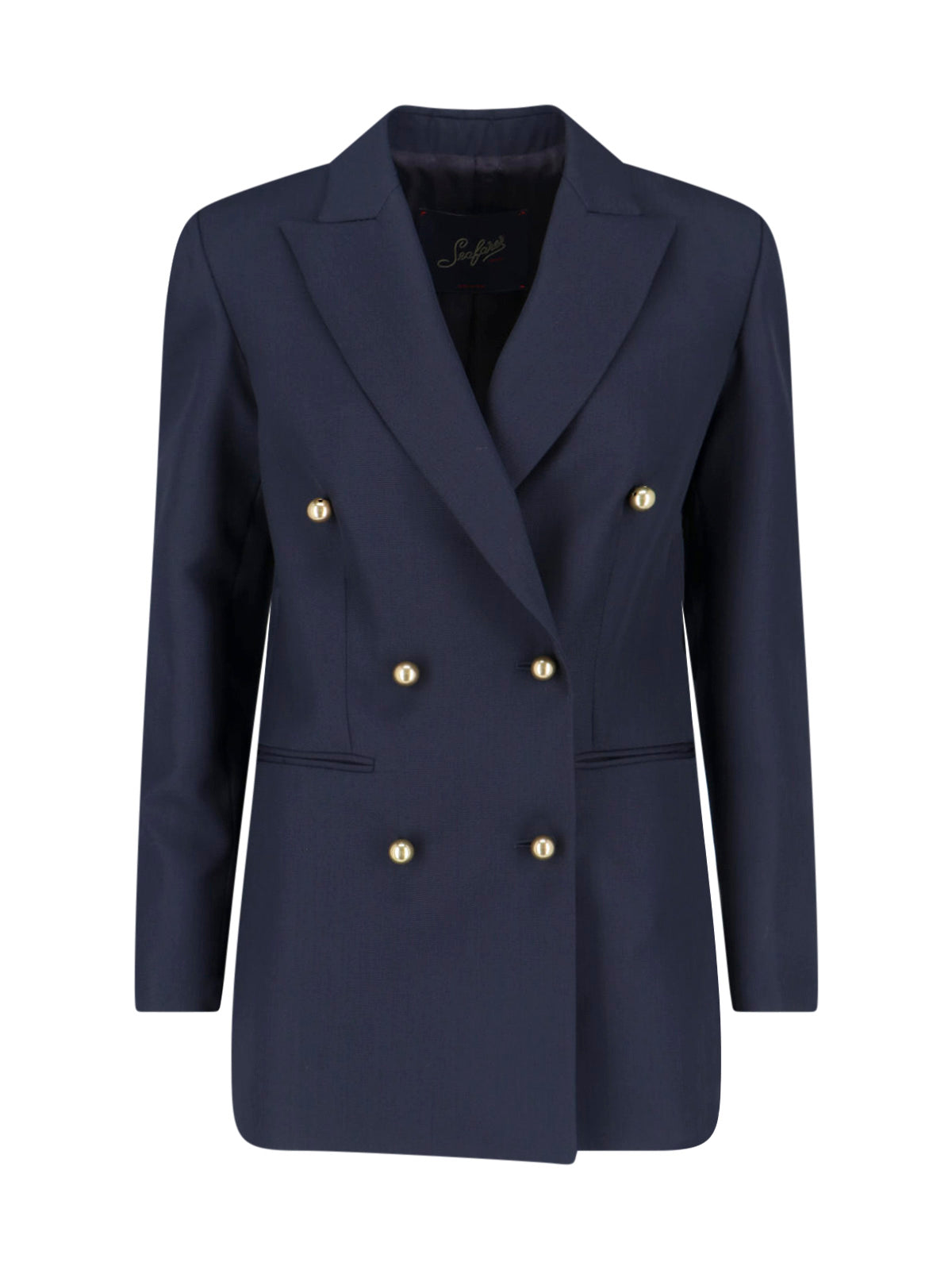 Navy Double-Breasted Blazer