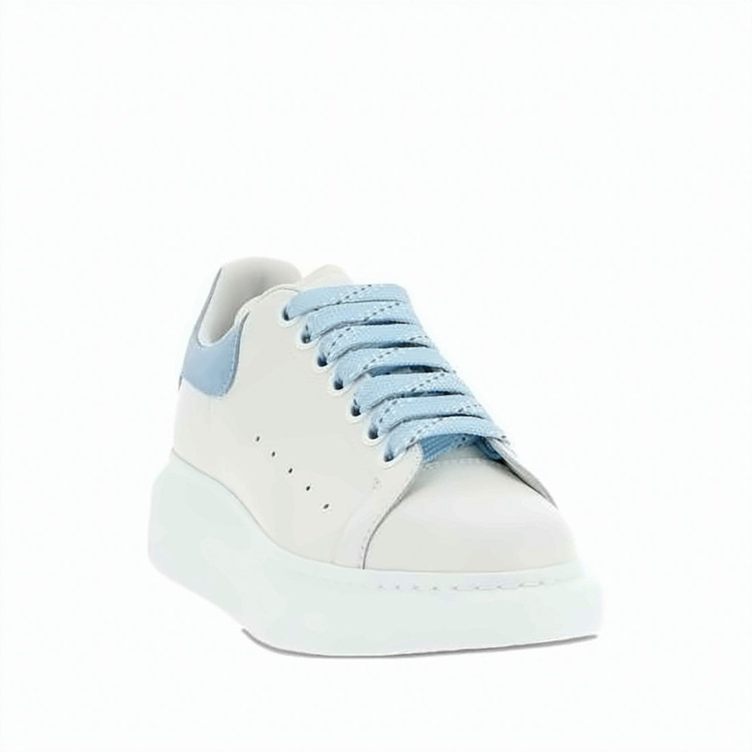 Oversized Sneakers with Smooth Leather Upper