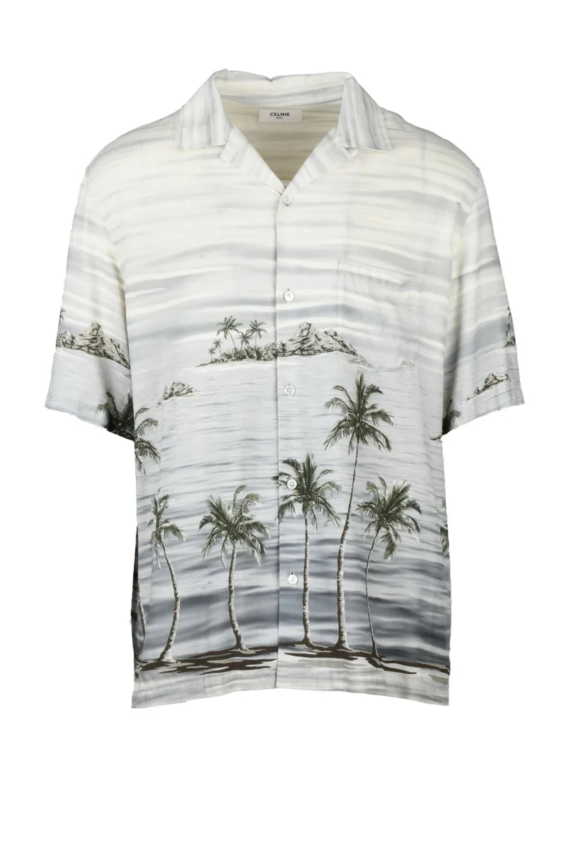 Viscose Hawaii Shirt - Grey