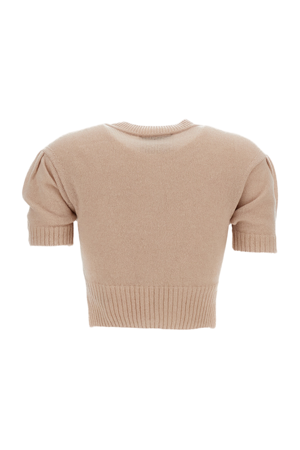 Pink Cropped Cashmere Cardigan