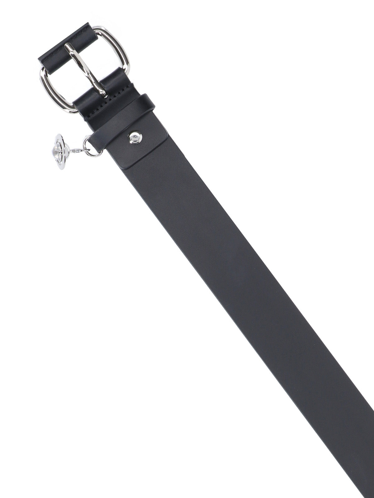 "New Wide Alex Charm" Belt – Black