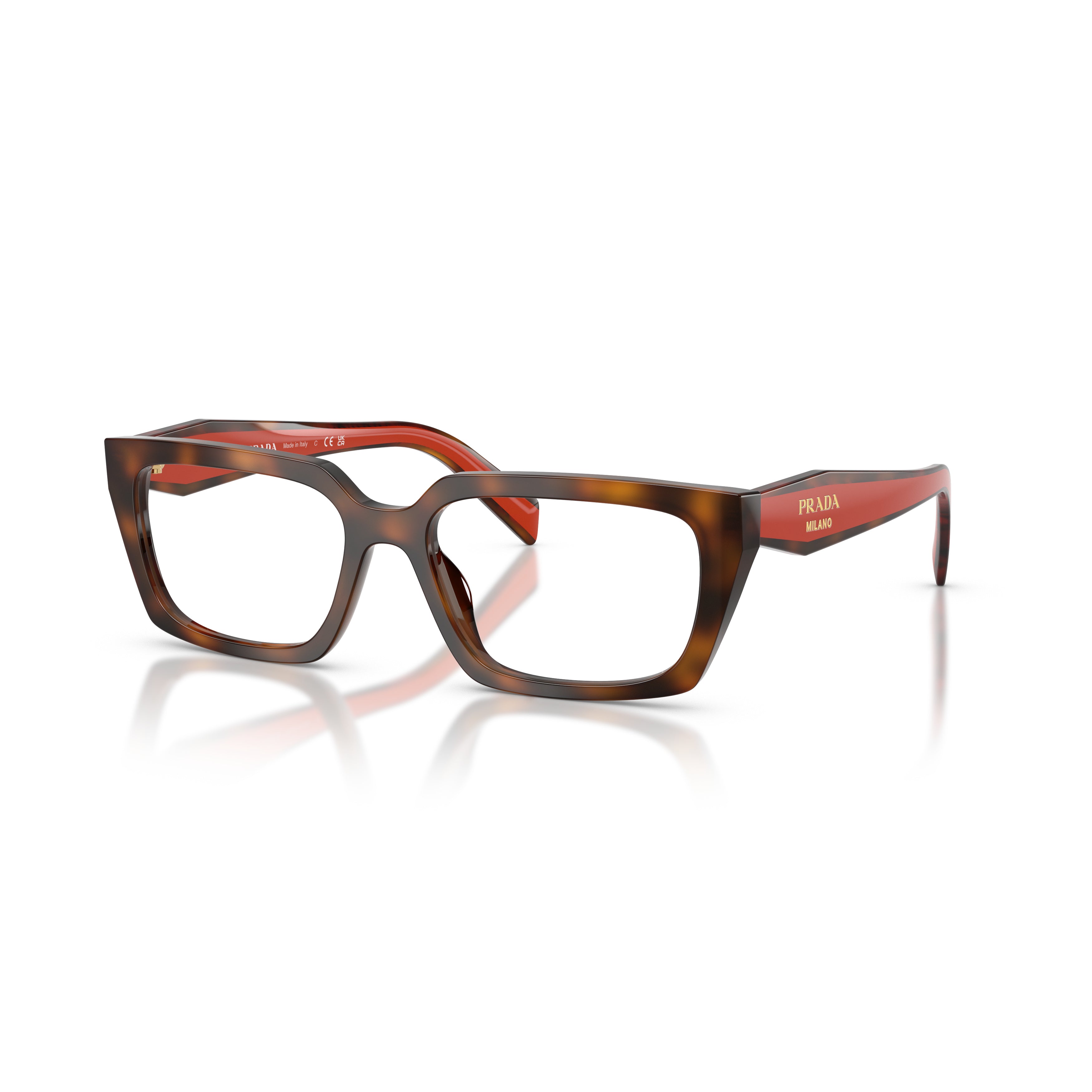 0pr D05v Oversized Rectangular Tortoiseshell Sunglasses