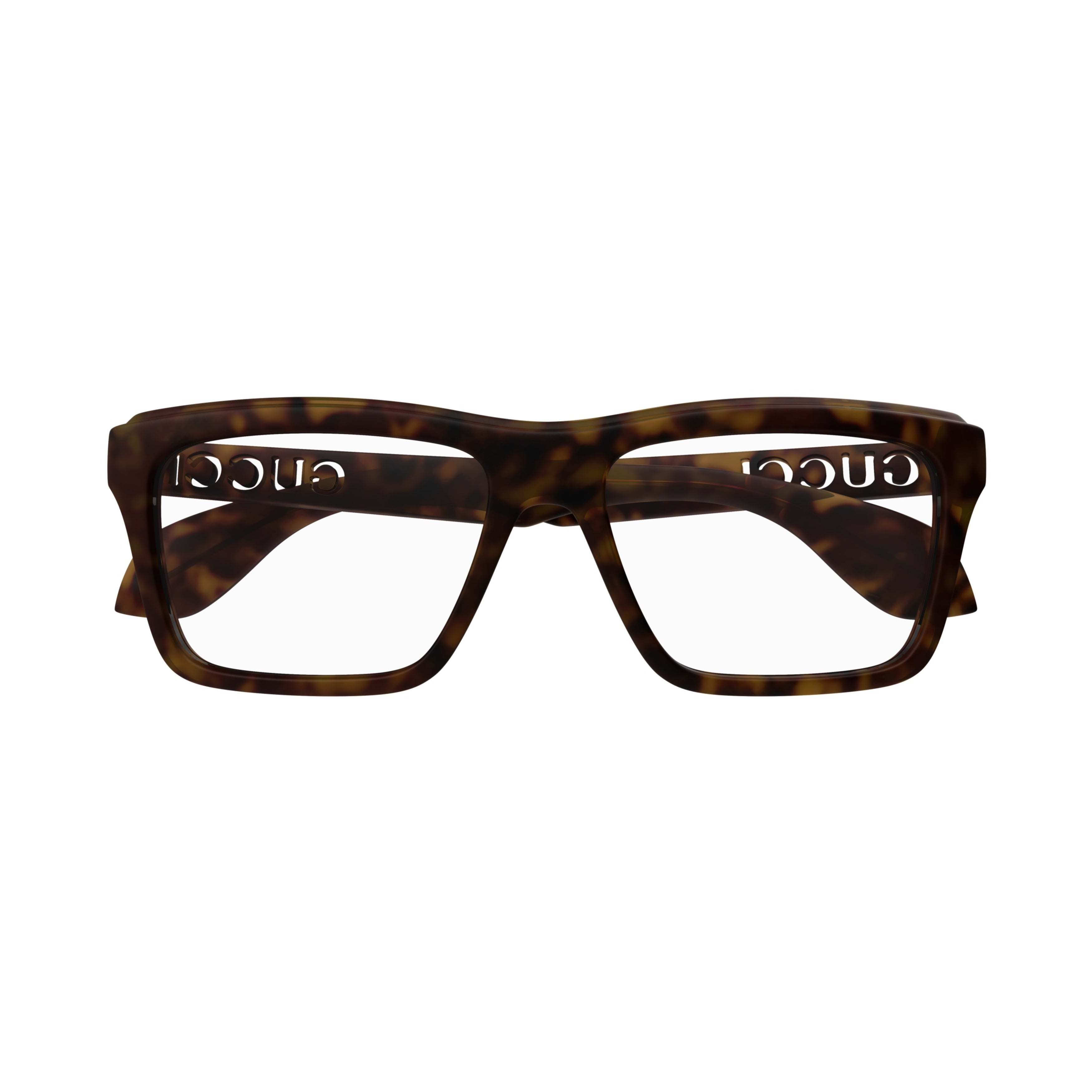 Gg1573o Bold Tortoiseshell Rectangular Eyeglasses