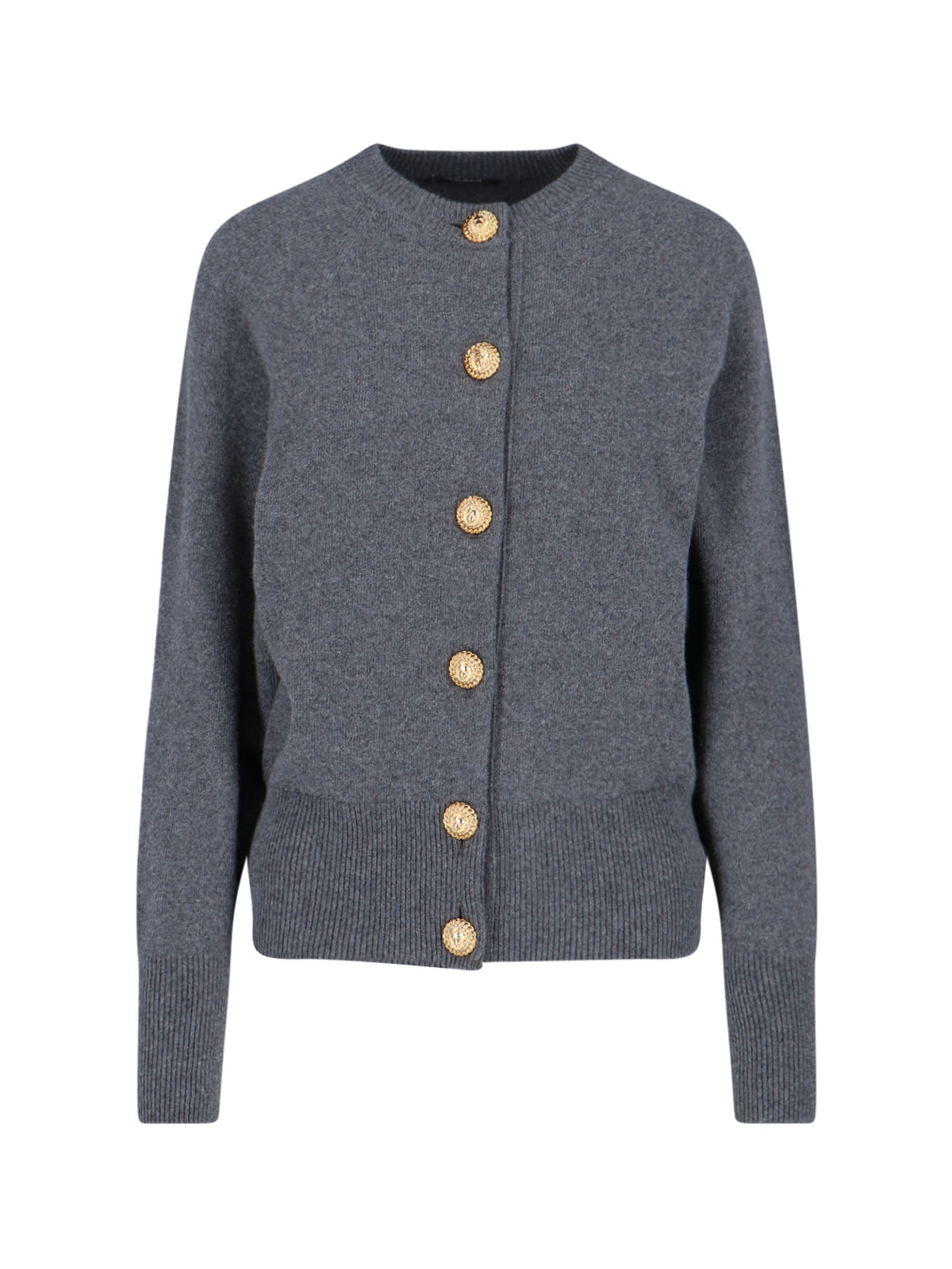 Cashmere Blend Cardigan – Grey