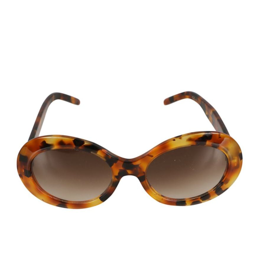 Dolce Vita Tortoiseshell Oval Sunglasses with Gradient Lenses