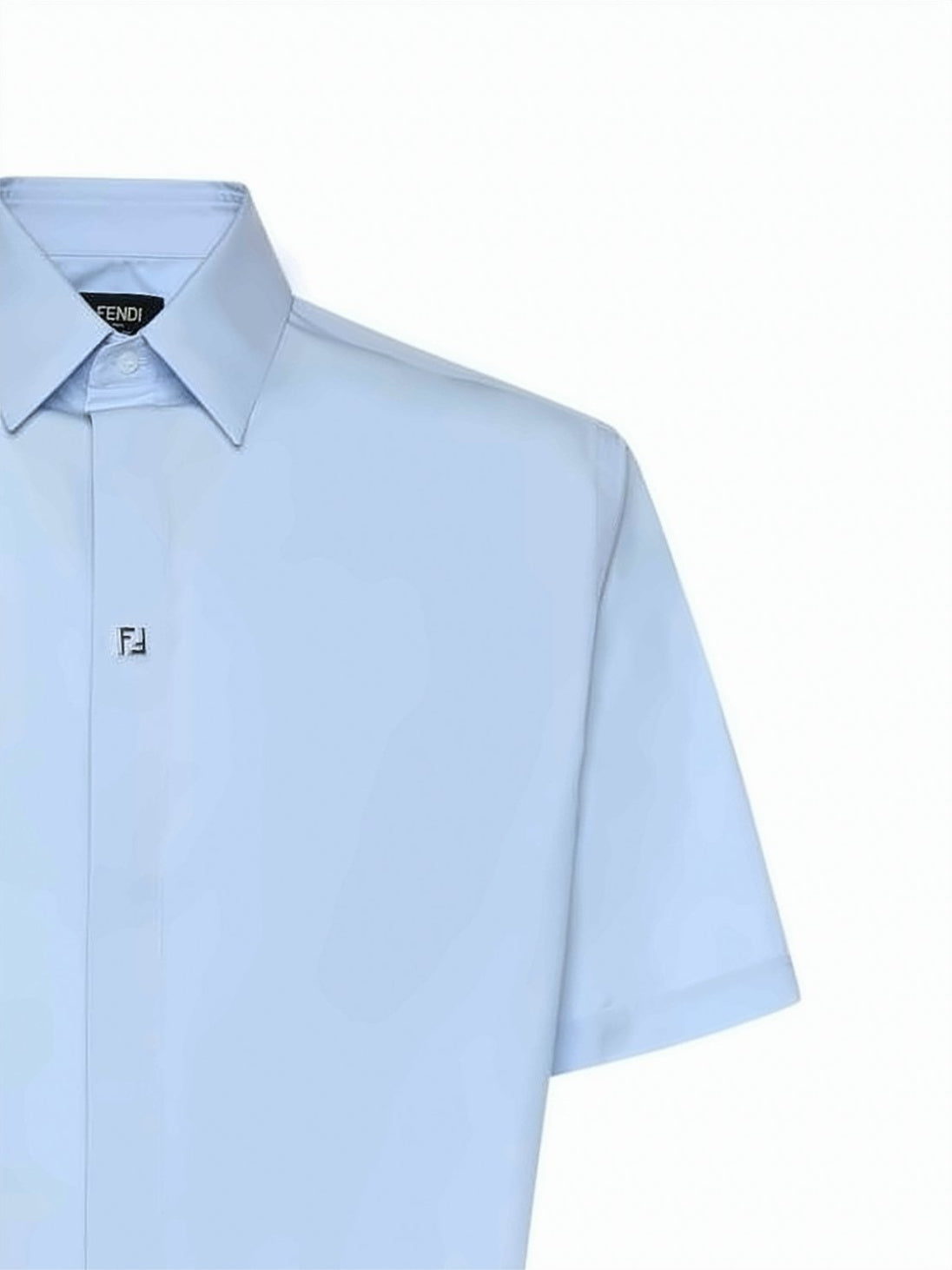 Short-Sleeved Casual Shirt with Classic Collar