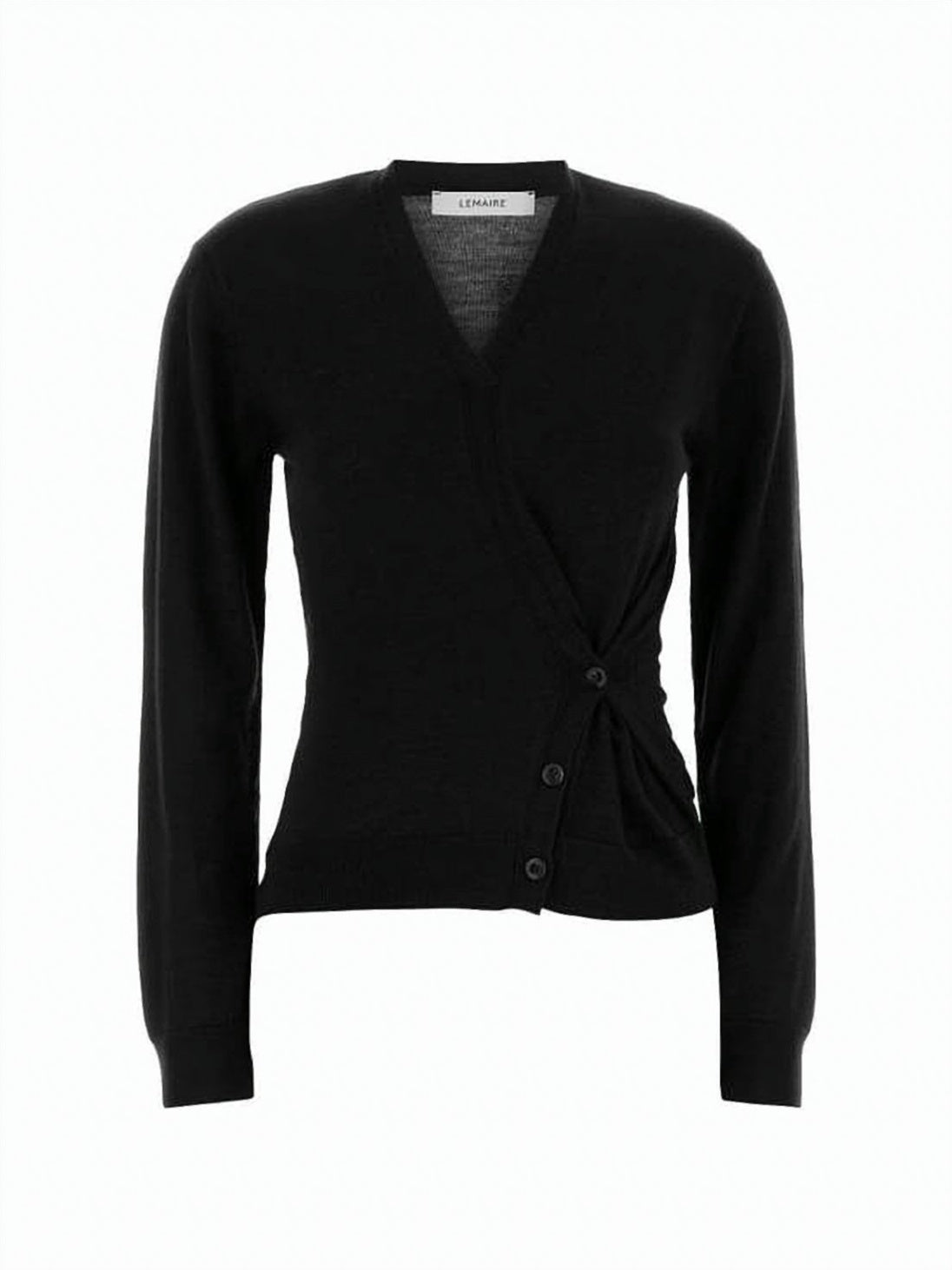 V-Neck Fitted Knit Sweater