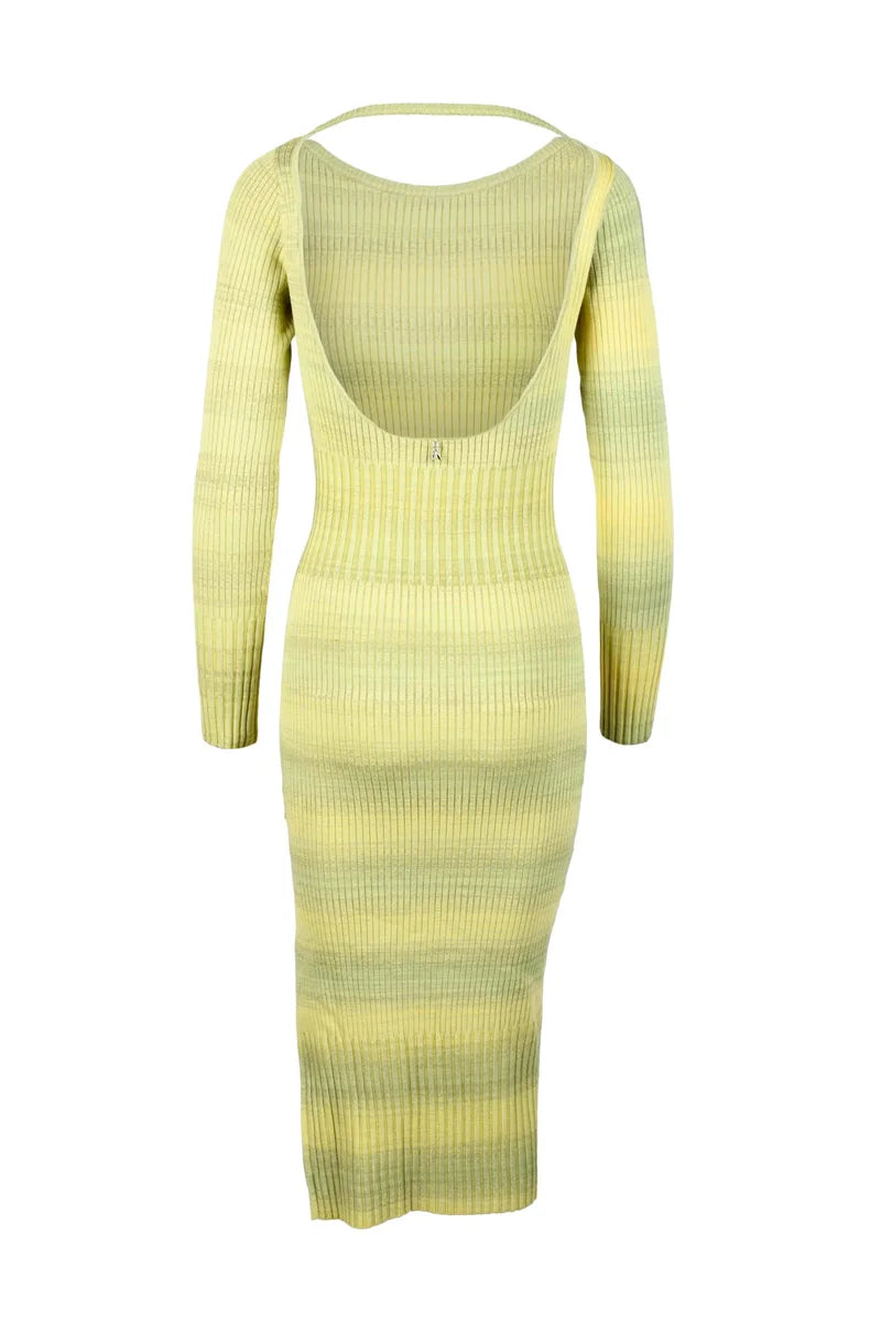 Viscose Polyamide Spandex Dress - Green