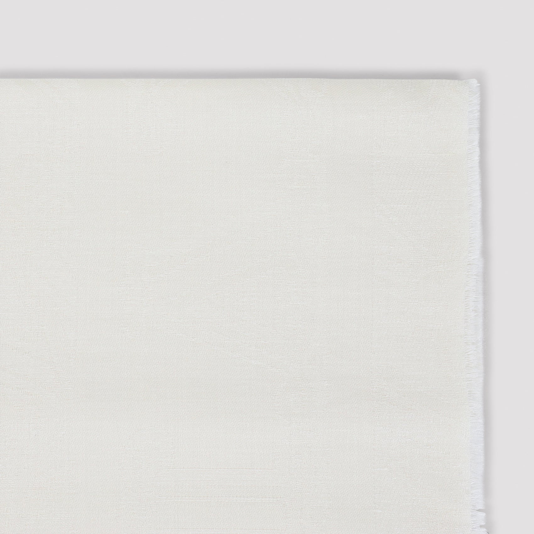 Long Rectangular Scarf In Wool-Silk-Linen Blend