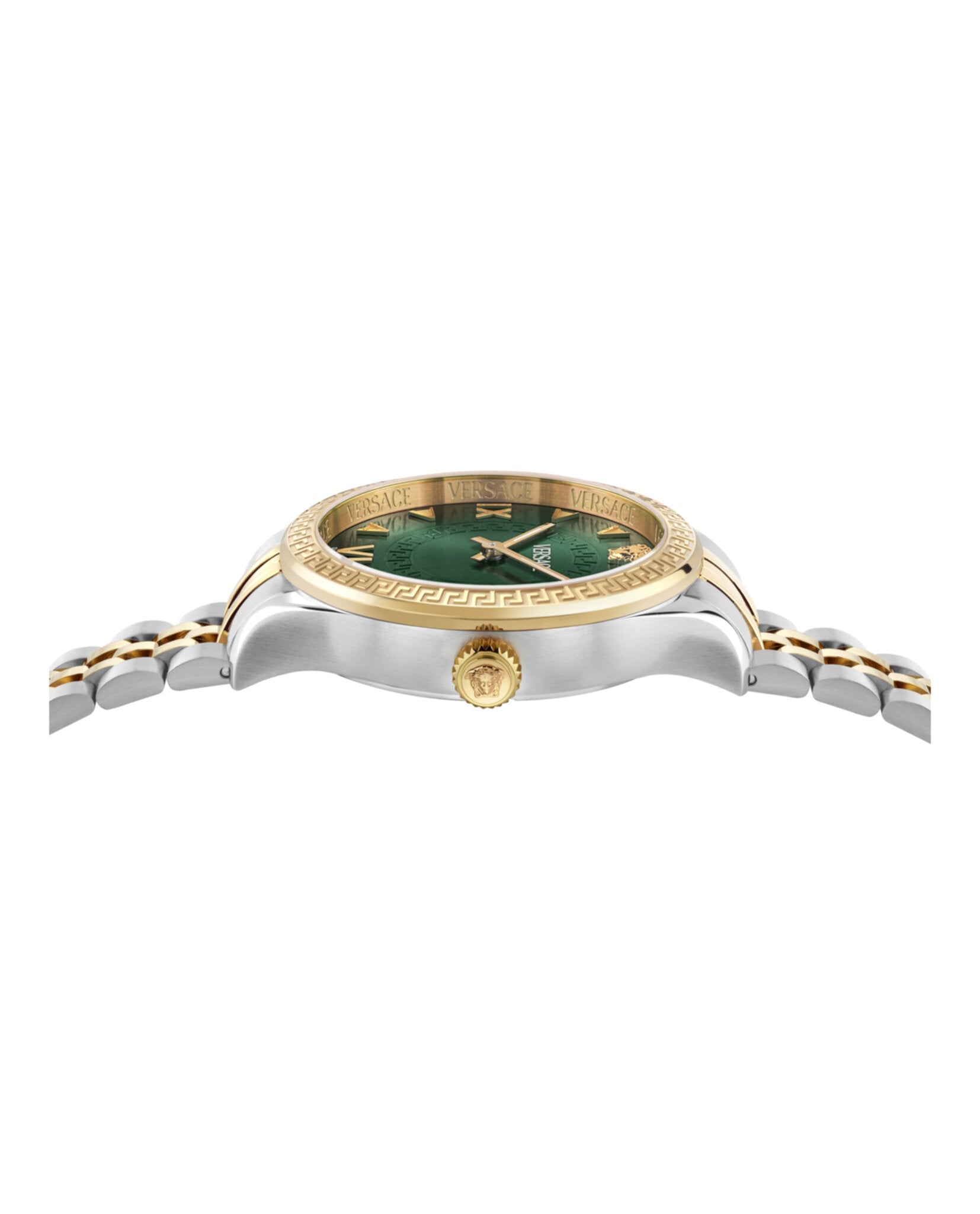 Hellenyium Bracelet Watch with Green Sunray Dial