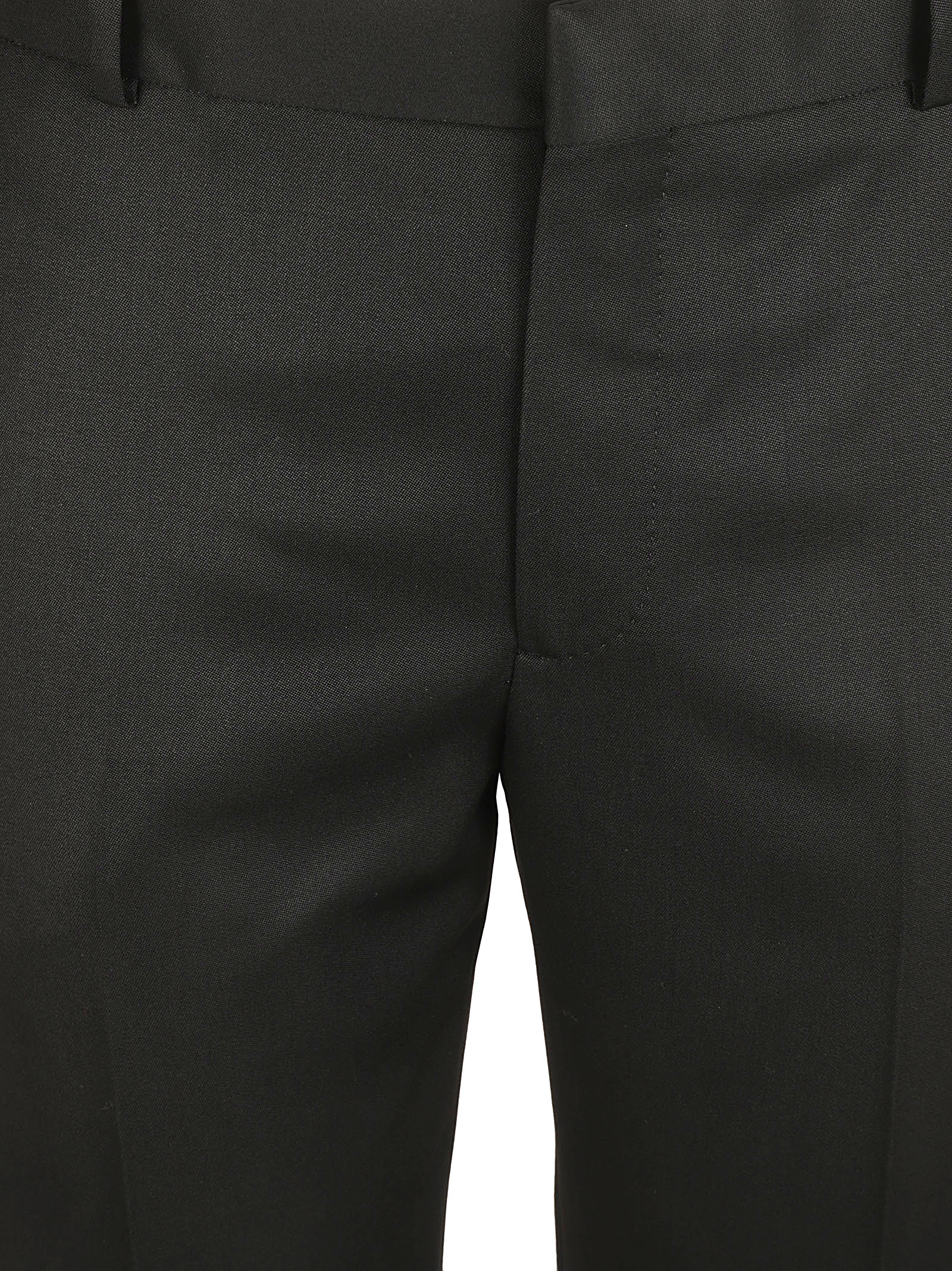 Tailored Black Wool Trousers