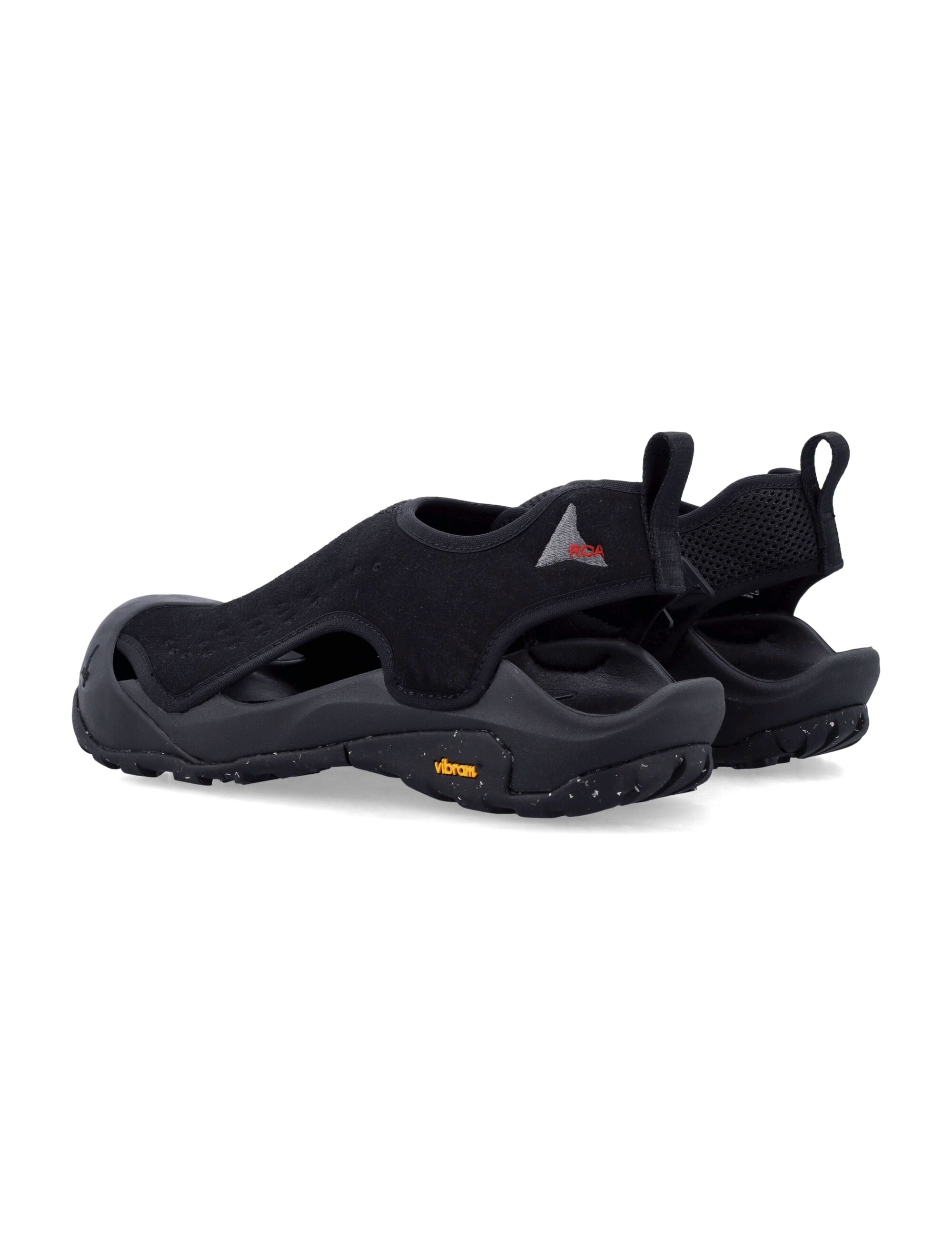Black Arpy Sandals with Protective Rubber Cup