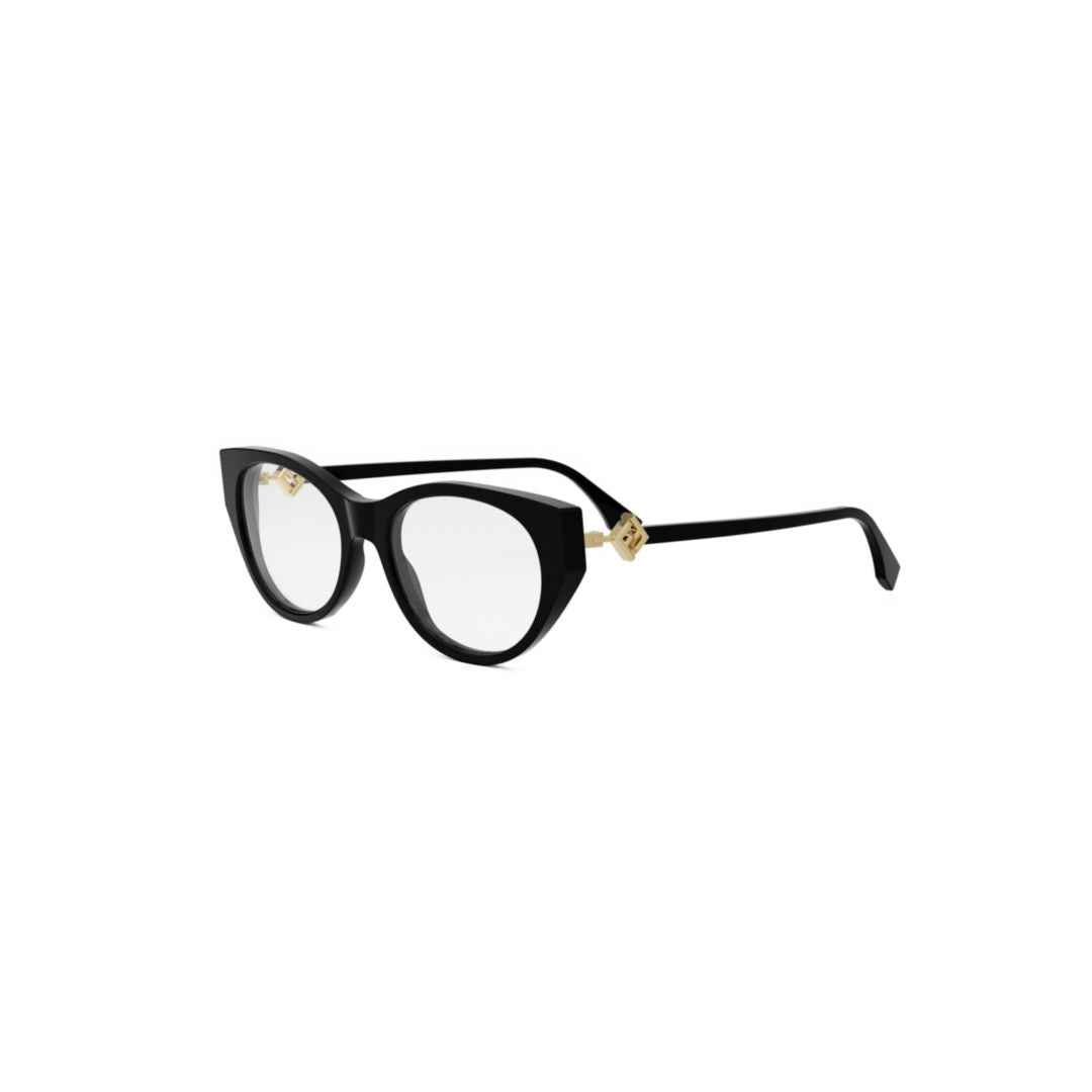 Fe50099i Cat-Eye Sunglasses with Gold-Tone Accents