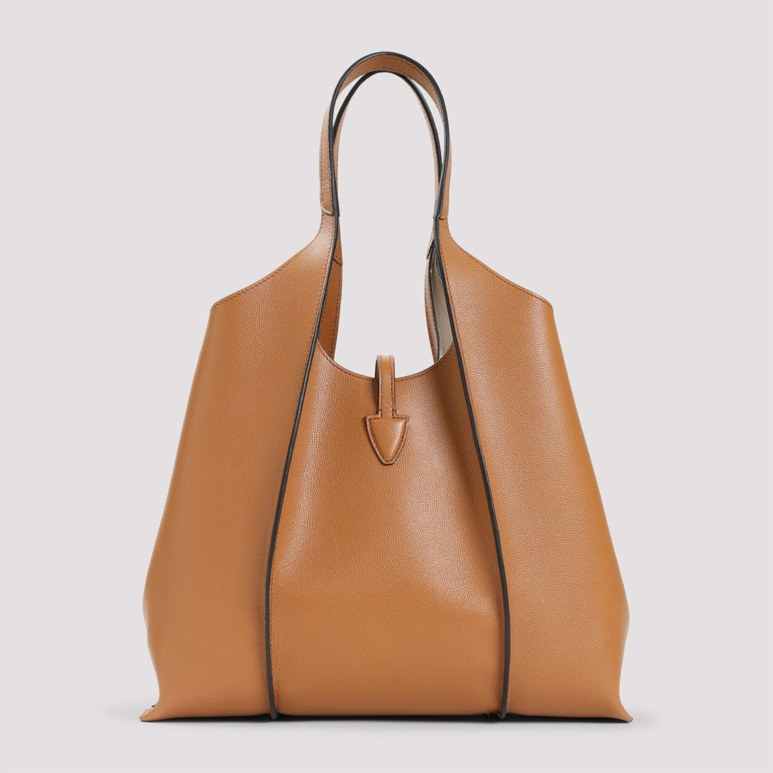 Brown Leather Shopper Bag