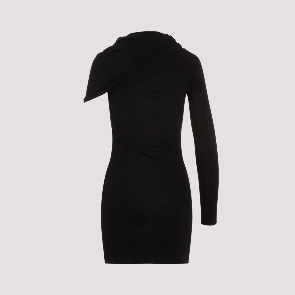 Black Viscose Mini Dress