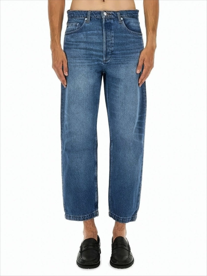 Relaxed Fit Straight-Leg Denim Pants