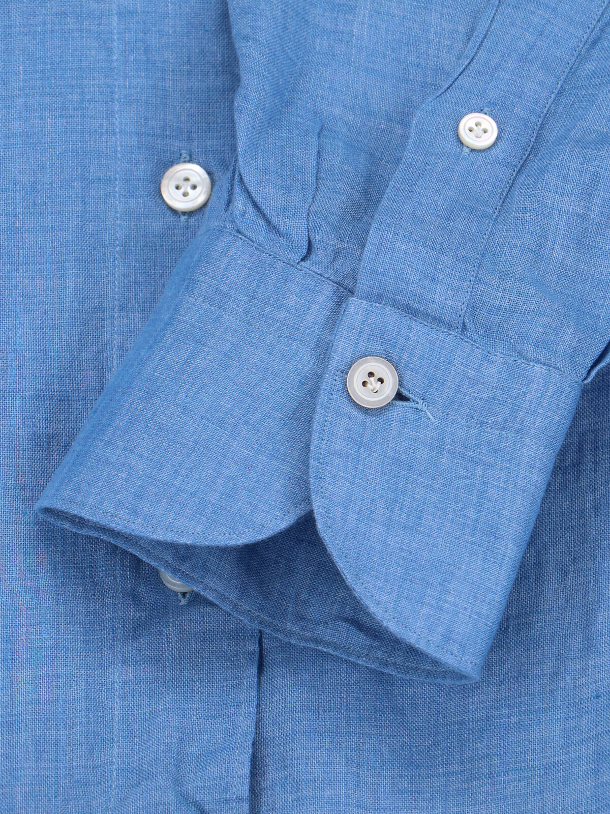 Light Blue Gaeta Linen Shirt