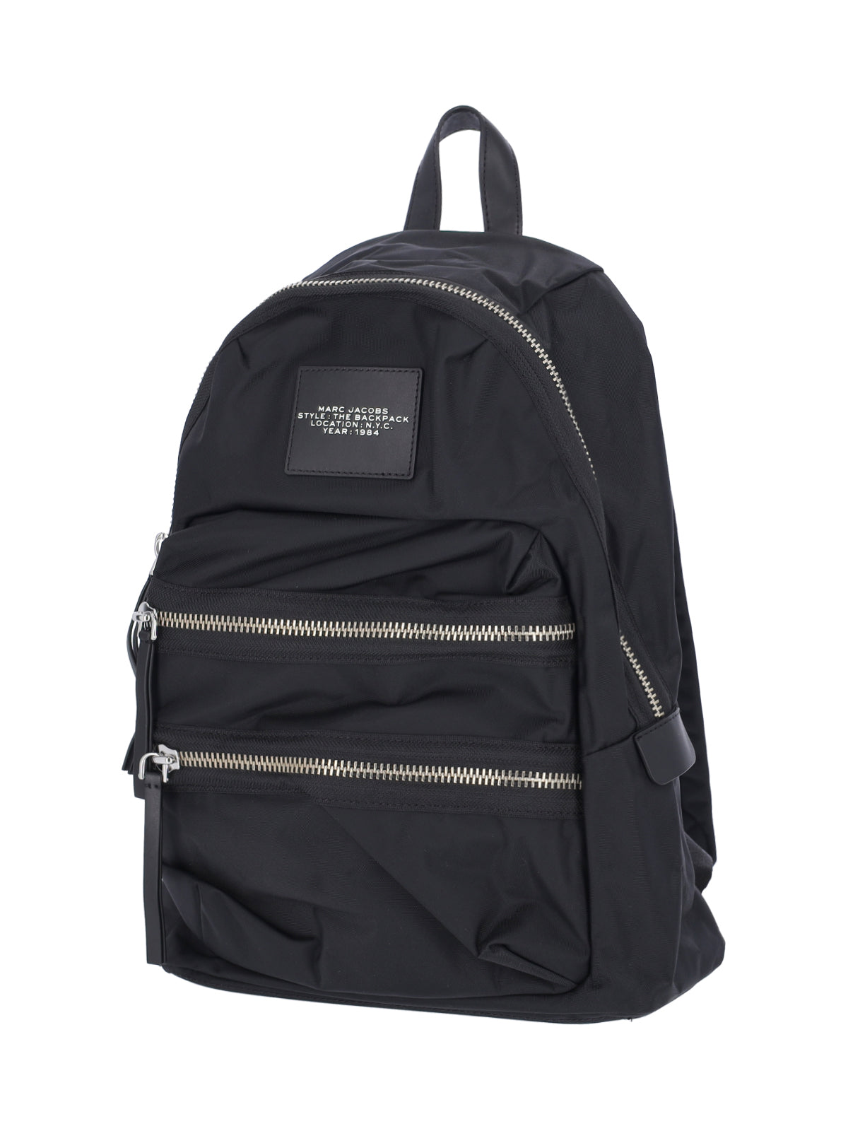 Black The Biker Nylon Backpack