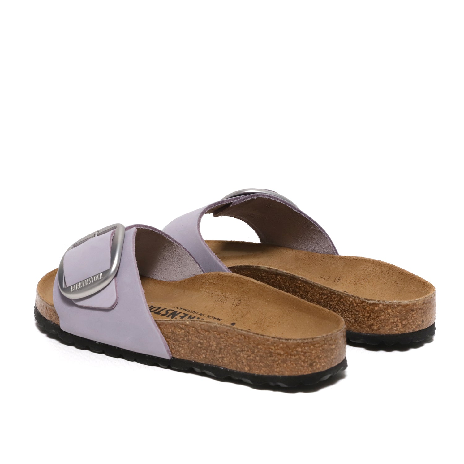 Madrid Big Buckle Nubuck Slipper Purple
