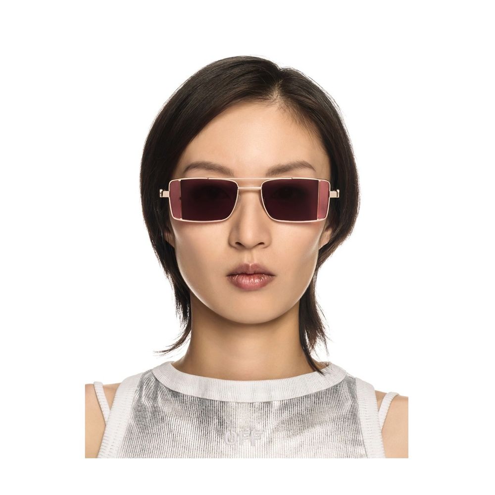 Oeri14A Cortez Rectangular Gold-Tone Sunglasses