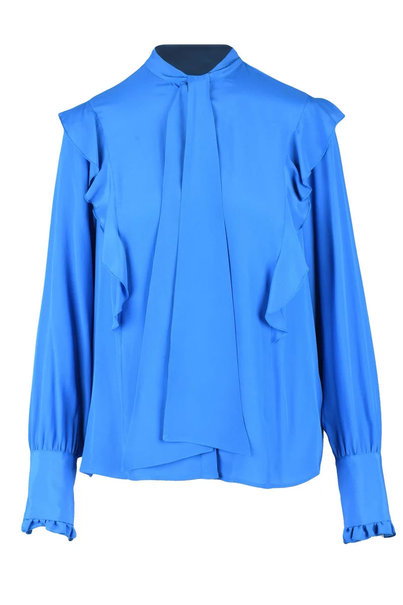 Fluid Royal Blue Blouse