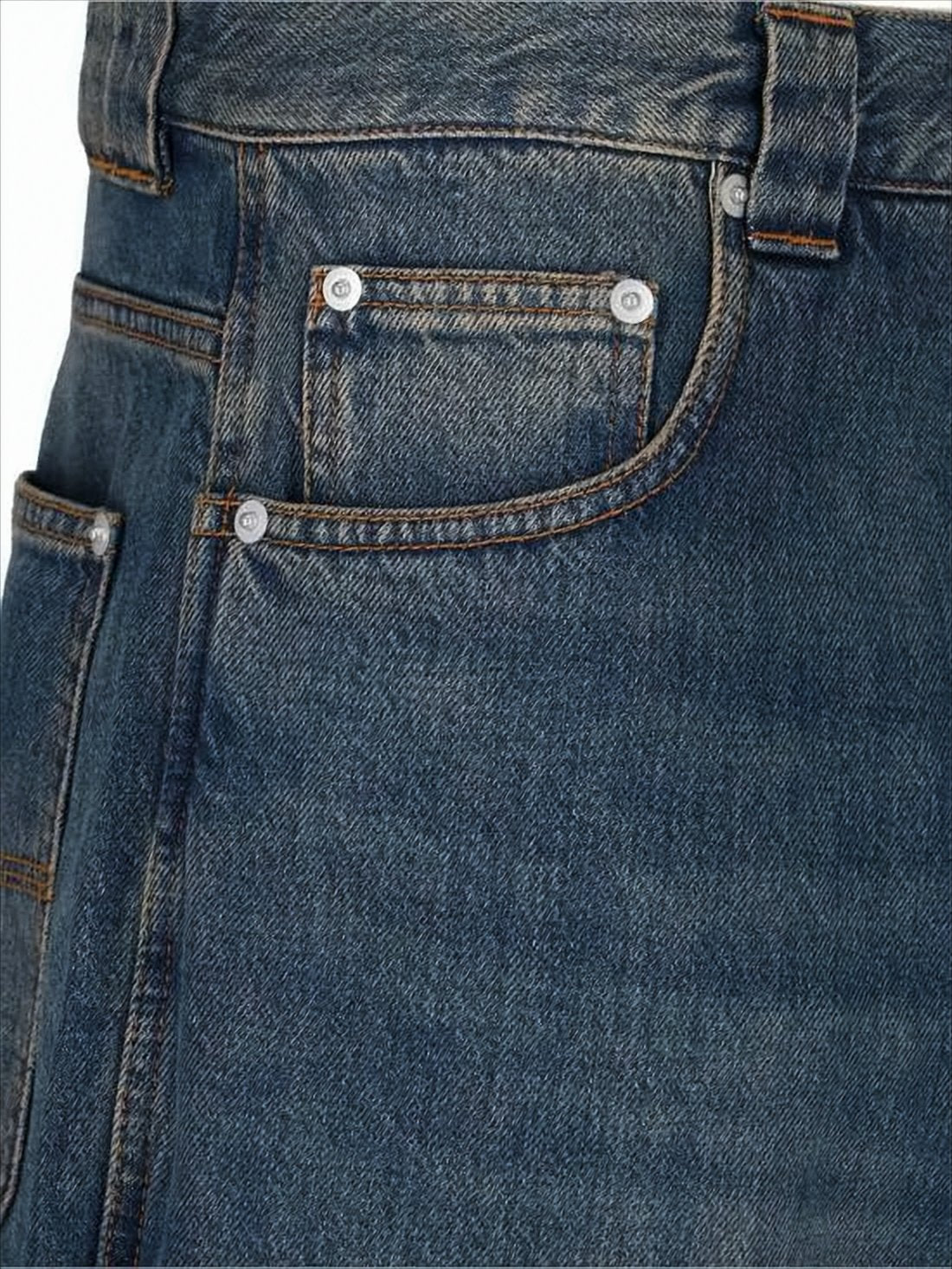 Relaxed Fit Straight-Leg Denim Pants