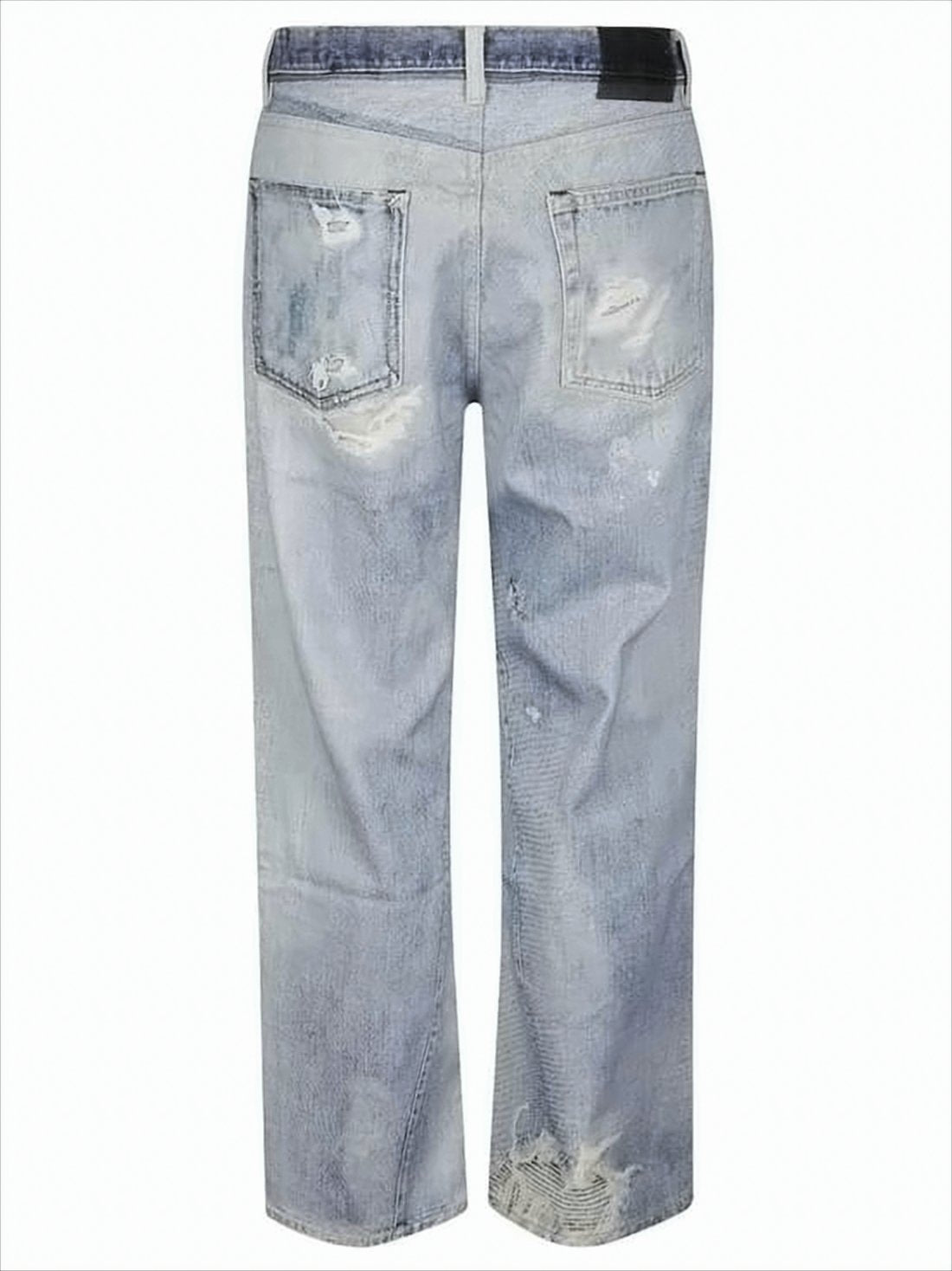 Faded Blue Denim Pants
