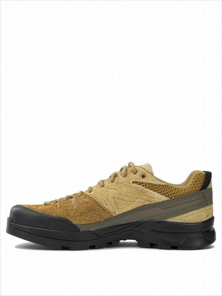 Textured Tan and Brown Sneakers