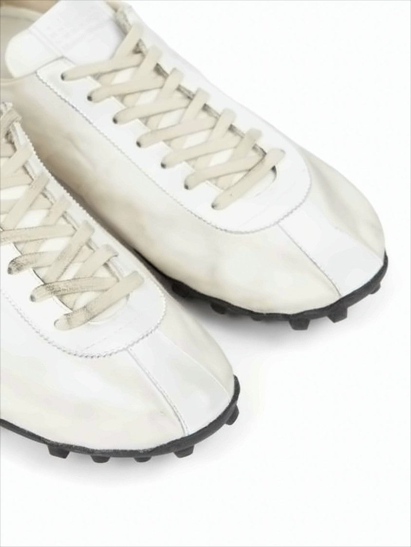 Sleek Low-Profile Sneakers With Textured Suede Accents