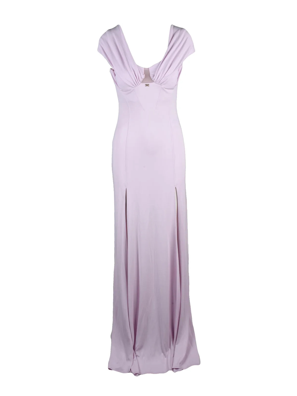 Pink Viscose Elastane Long Lycra Dress