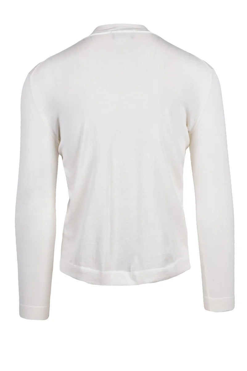 Crew Neck Sweater - White