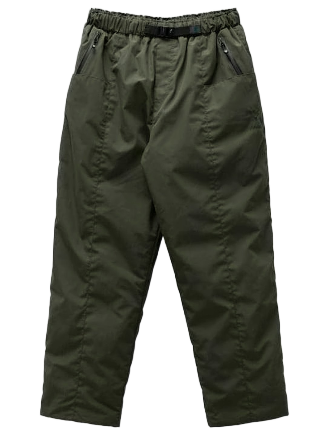 Relaxed Fit Quilted Training Pants with Adjustable Belt