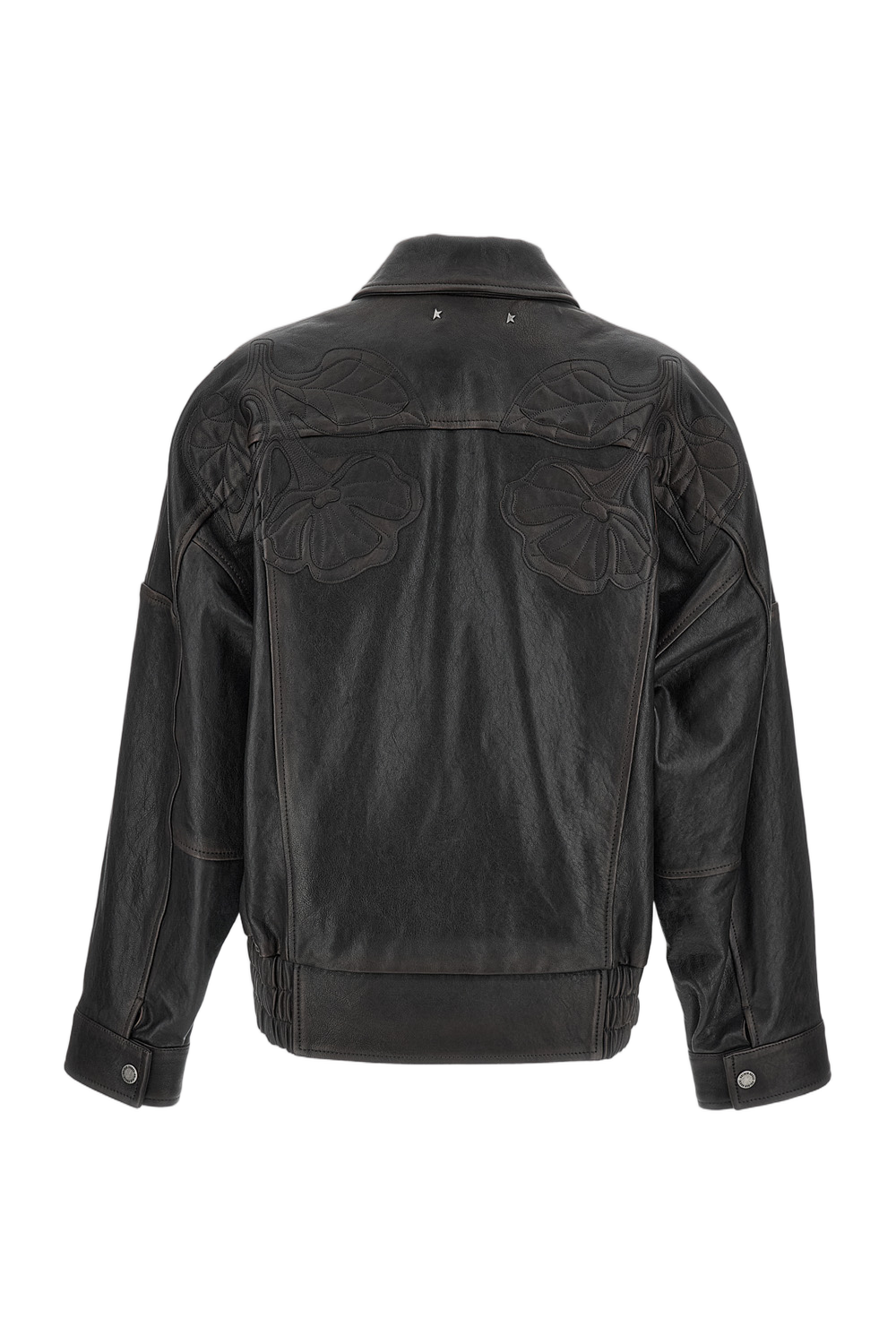 Nappa Leather Jacket With Embroidery