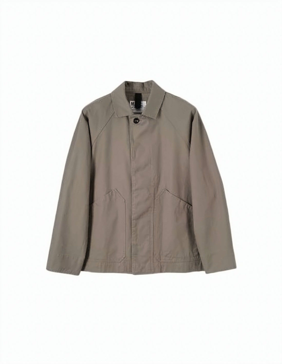 Structured Cotton Jacket with Classic Collar