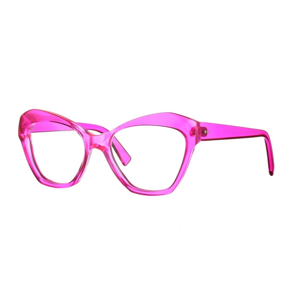 11Mw4C10A Translucent Pink Cat-Eye Sunglasses